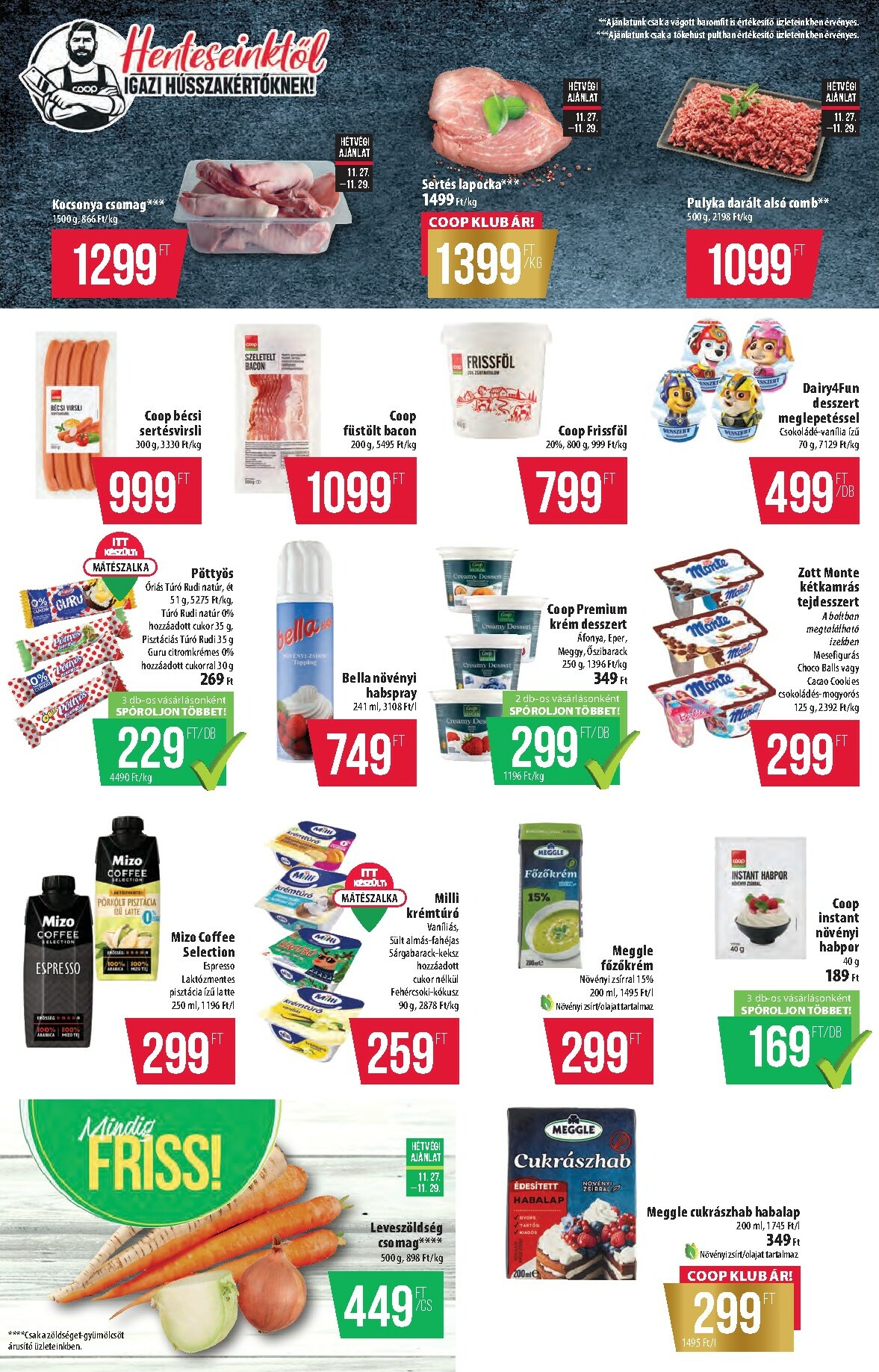 coop - Coop - Szuper Plusz Tisza akciós újság, érvényes 11.27. - 12.03. - page: 3