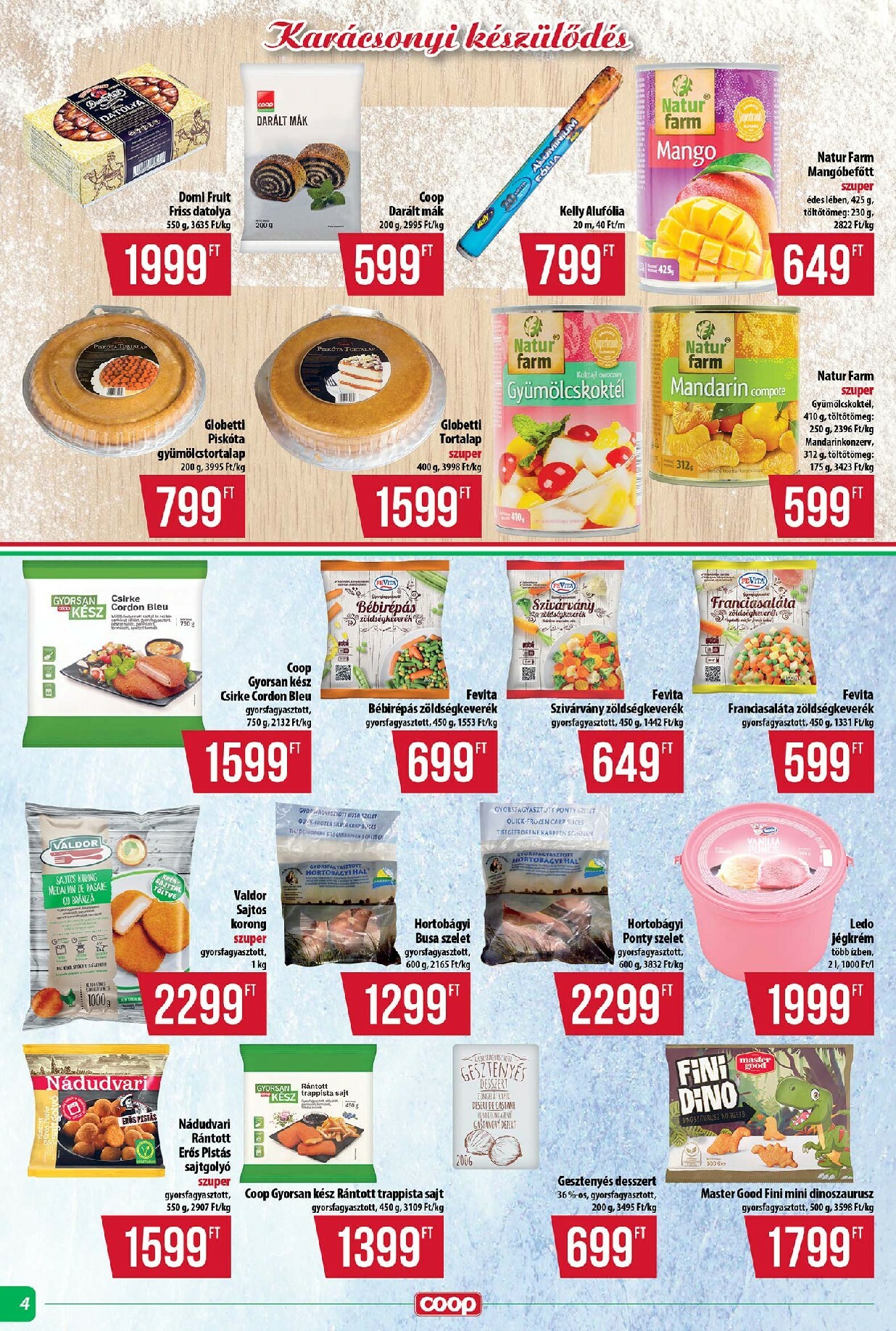 coop - Coop - Abc-Szuper Tisza akciós újság, érvényes 12.11. - 12.17. - page: 4