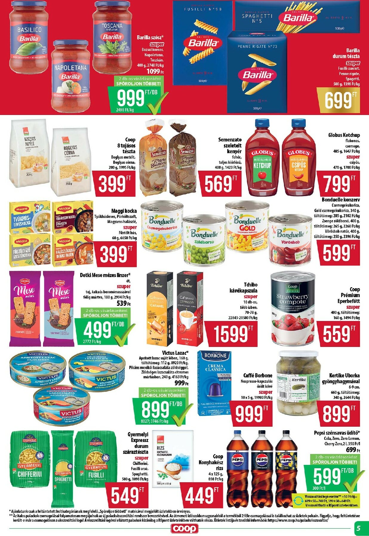 coop - Coop - Abc-Szuper Tisza akciós újság, érvényes 12.11. - 12.17. - page: 5