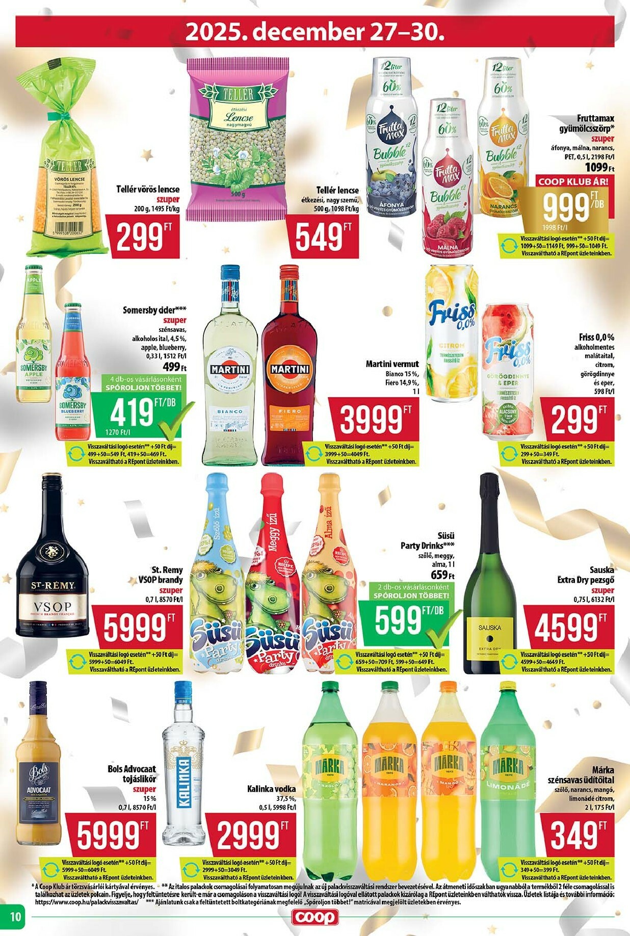 coop - Coop - Tisza Abc-Szuper akciós újság, érvényes 12.18. - 12.23. - page: 10