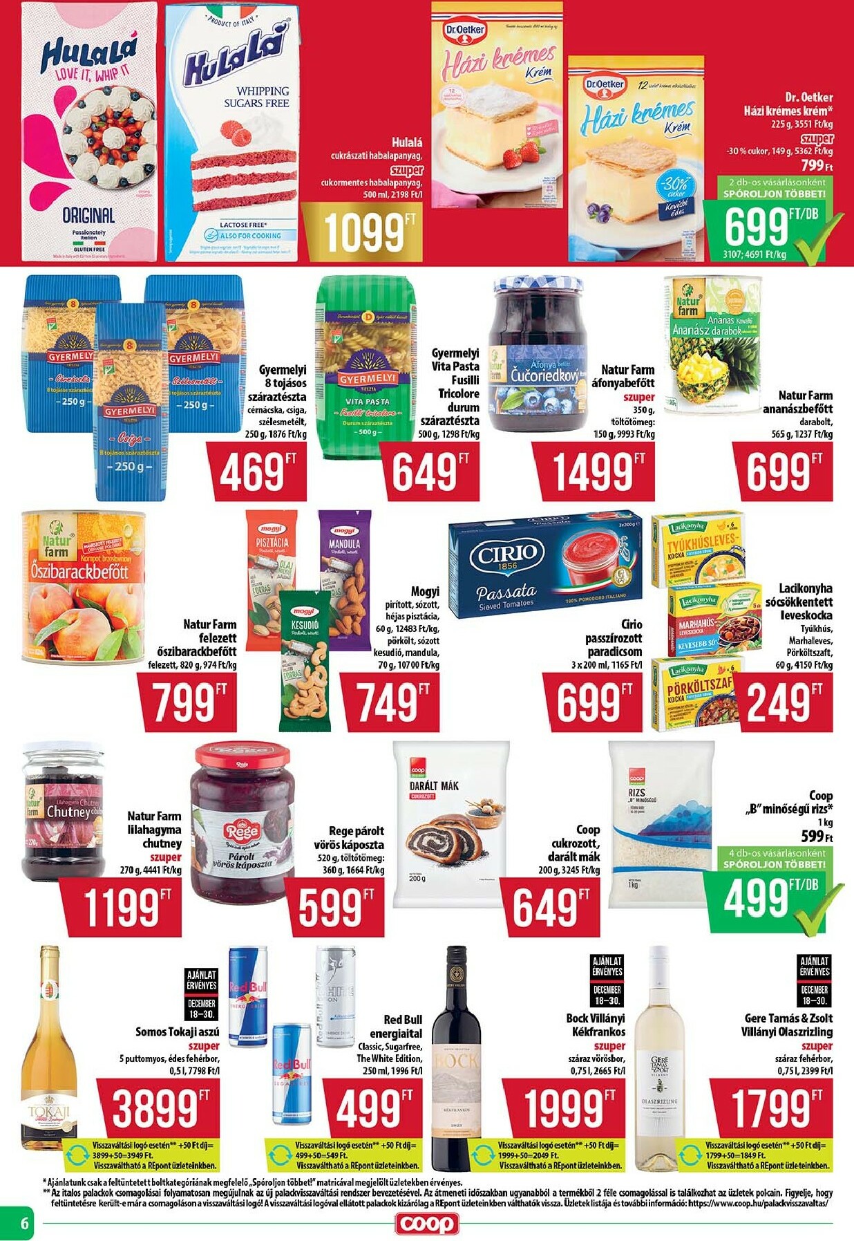 coop - Coop - Tisza Abc-Szuper akciós újság, érvényes 12.18. - 12.23. - page: 6
