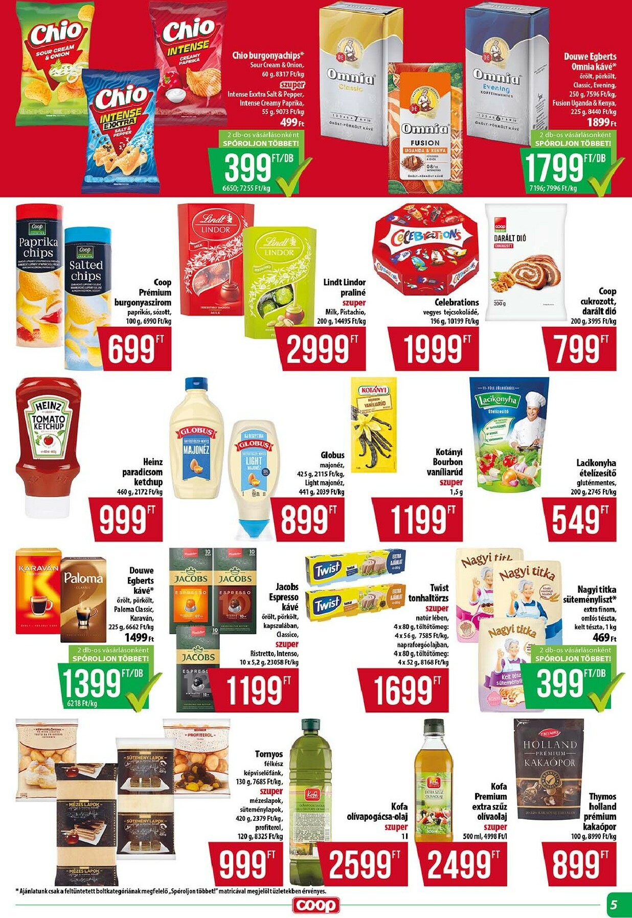 coop - Coop - Tisza Abc-Szuper akciós újság, érvényes 12.18. - 12.23. - page: 5