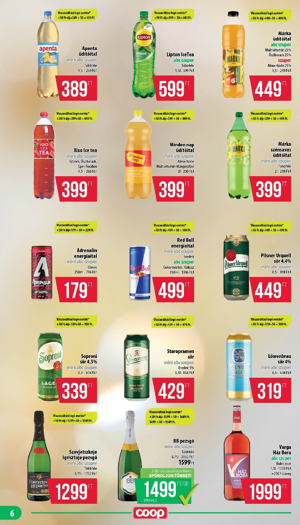 coop - Coop - Mini Abc Szuper Mecsek akciós újság, érvényes 12.18. - 12.31. - page: 6