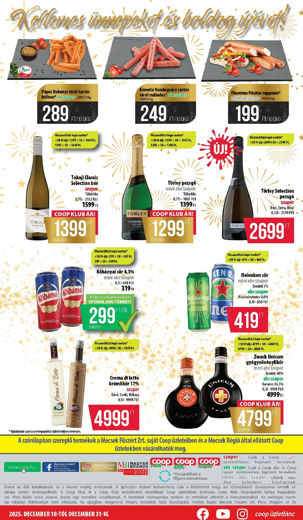 coop - Coop - Mini Abc Szuper Mecsek akciós újság, érvényes 12.18. - 12.31. - page: 8