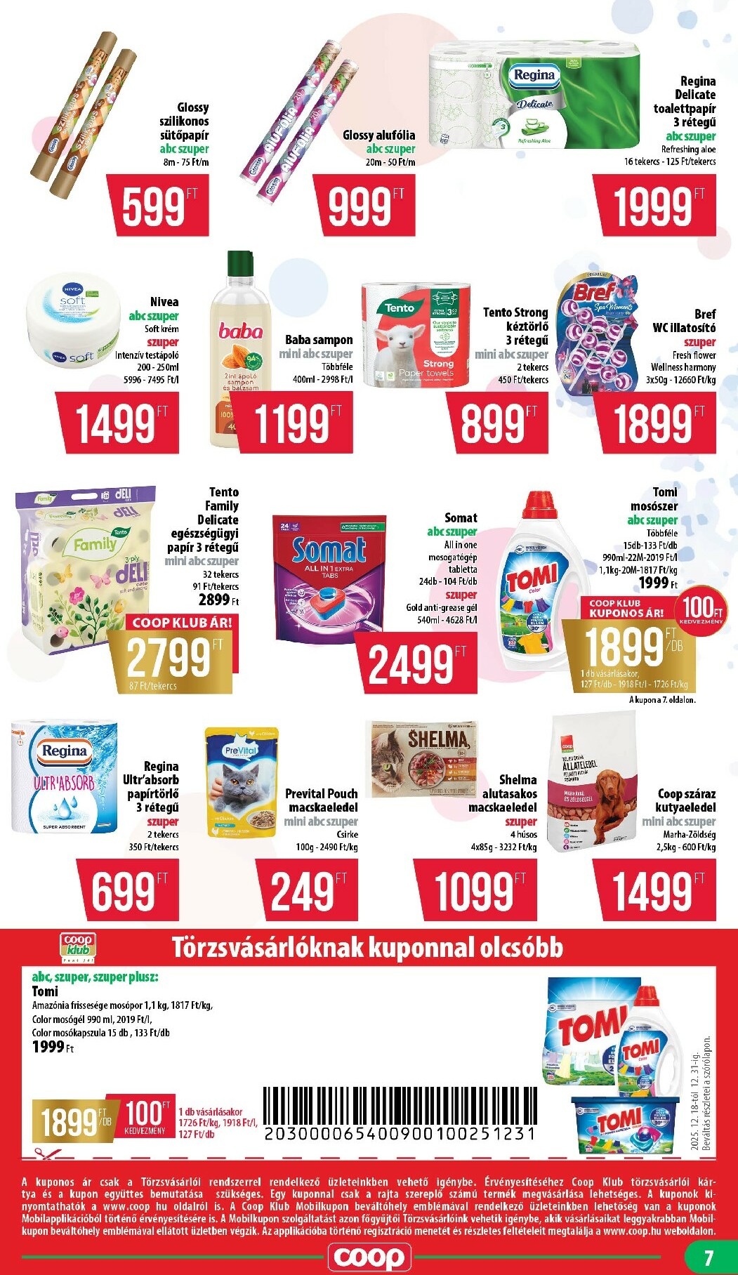 coop - Coop - Mini Abc Szuper Mecsek akciós újság, érvényes 12.18. - 12.31. - page: 7