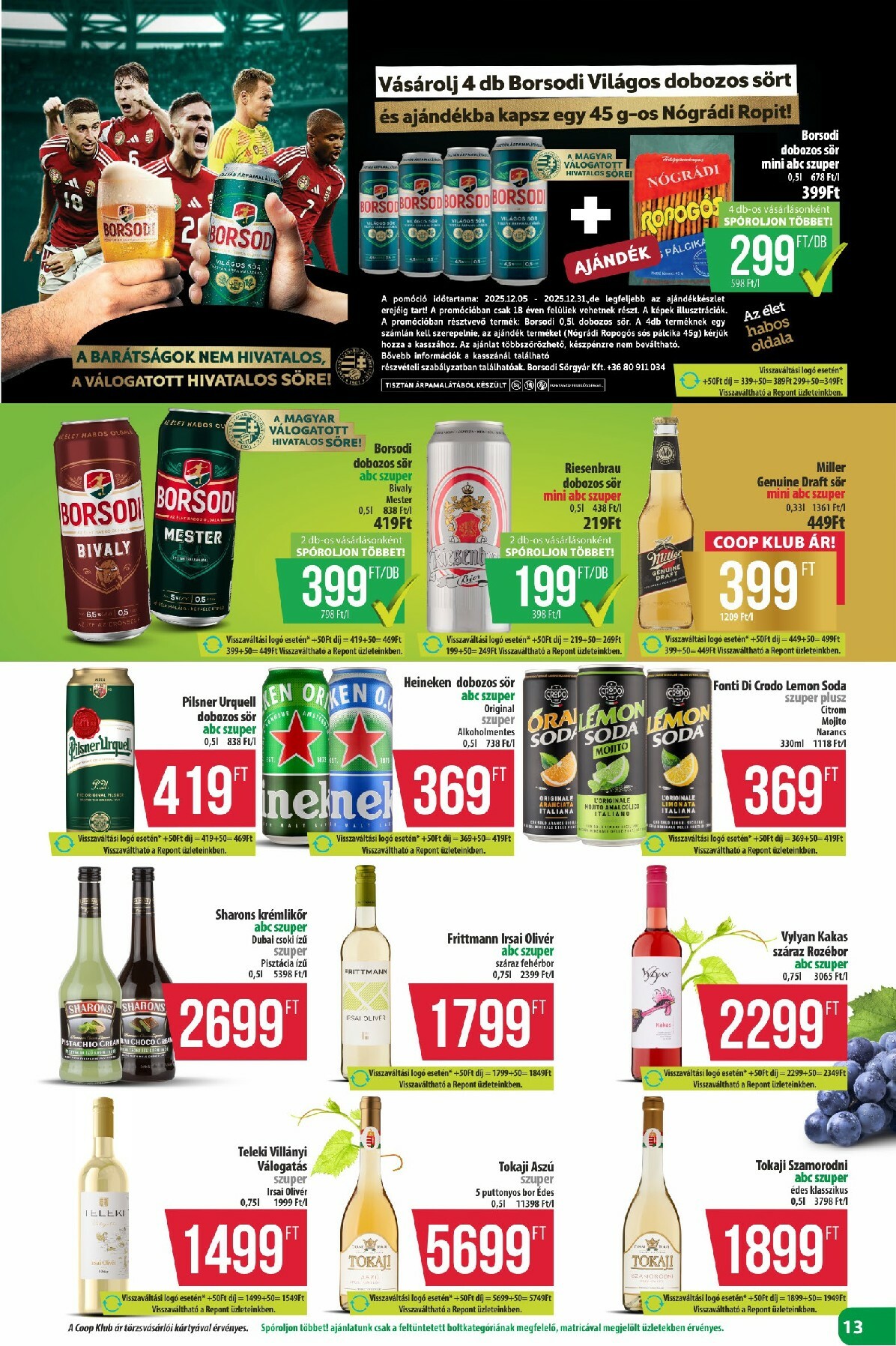 coop - Coop - Észak-Kelet akciós újság, érvényes 12.18. - 12.31. - page: 13