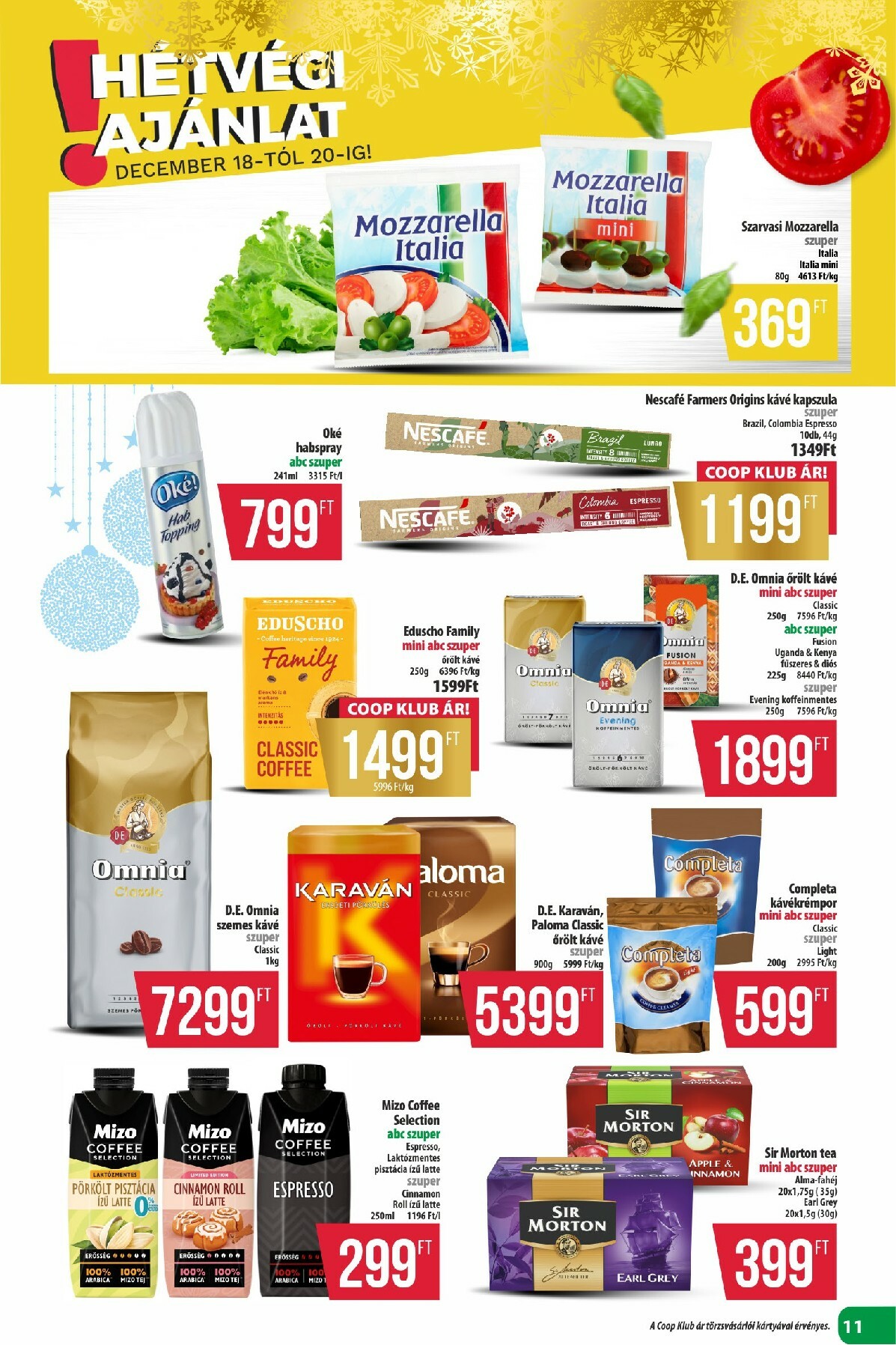 coop - Coop - Észak-Kelet akciós újság, érvényes 12.18. - 12.31. - page: 11