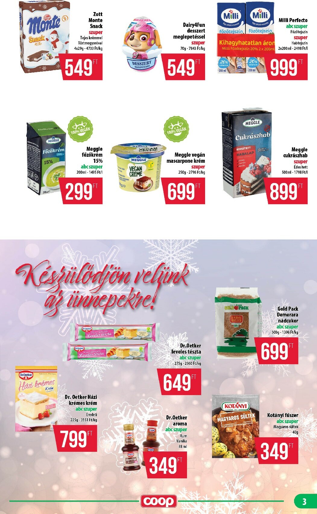 coop - Coop - Mini Abc Szuper Nyírzem/Szabolcs akciós újság, érvényes 12.18. - 12.31. - page: 3