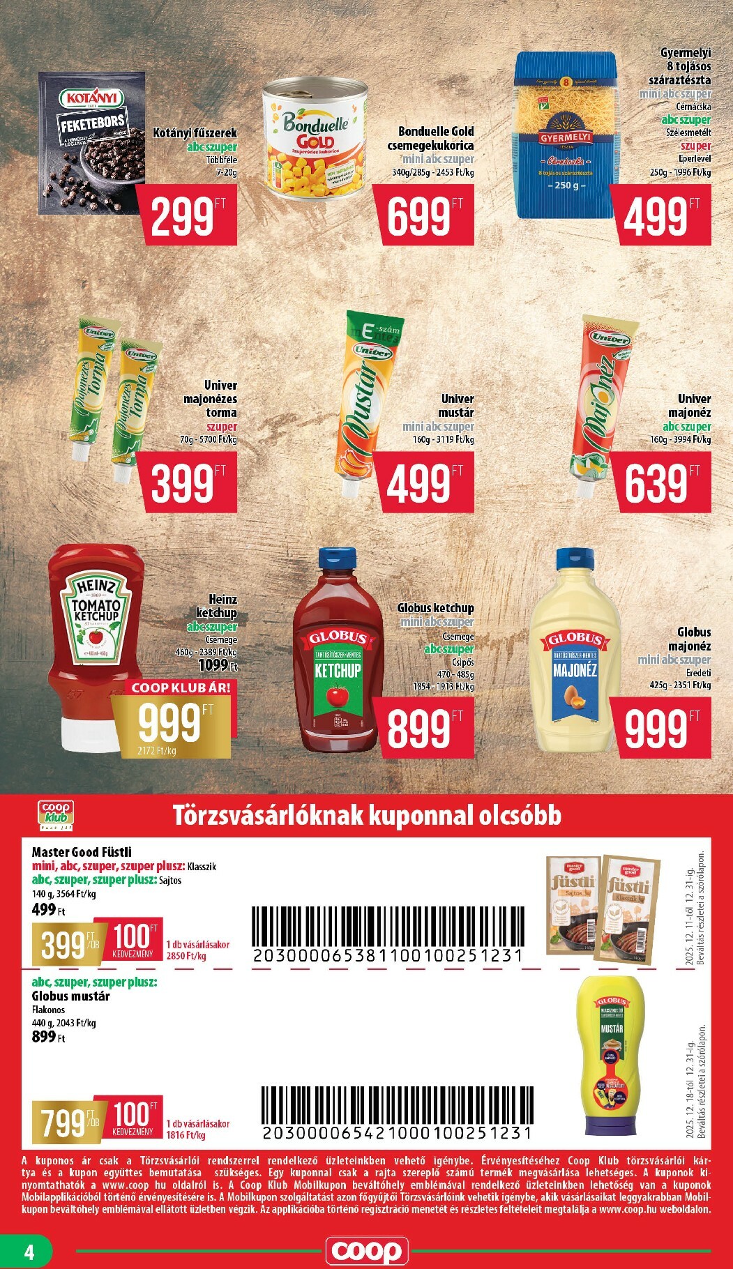 coop - Coop - Mini Abc Szuper Nyírzem/Szabolcs akciós újság, érvényes 12.18. - 12.31. - page: 4