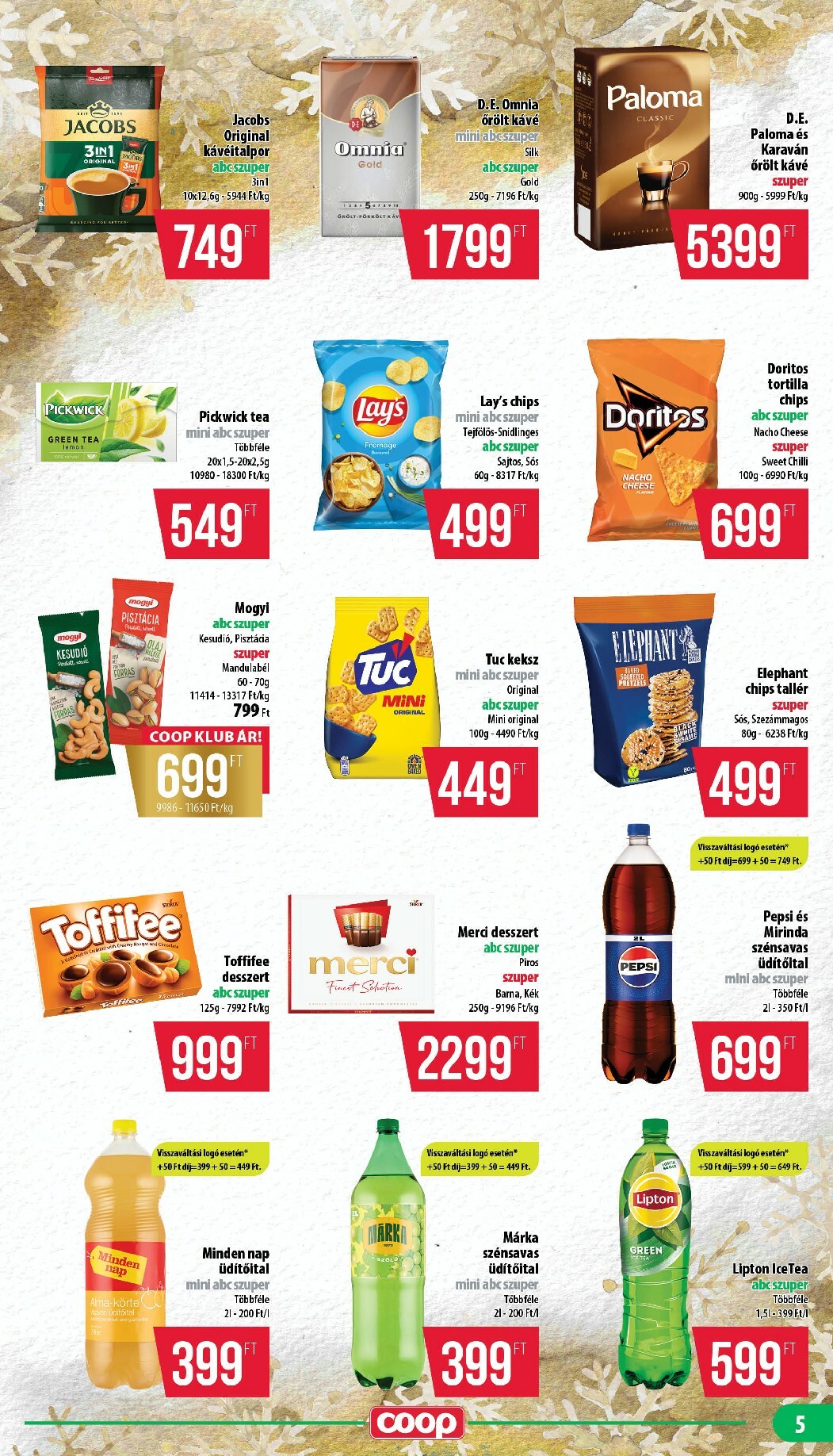 coop - Coop - Mini Abc Szuper Nyírzem/Szabolcs akciós újság, érvényes 12.18. - 12.31. - page: 5