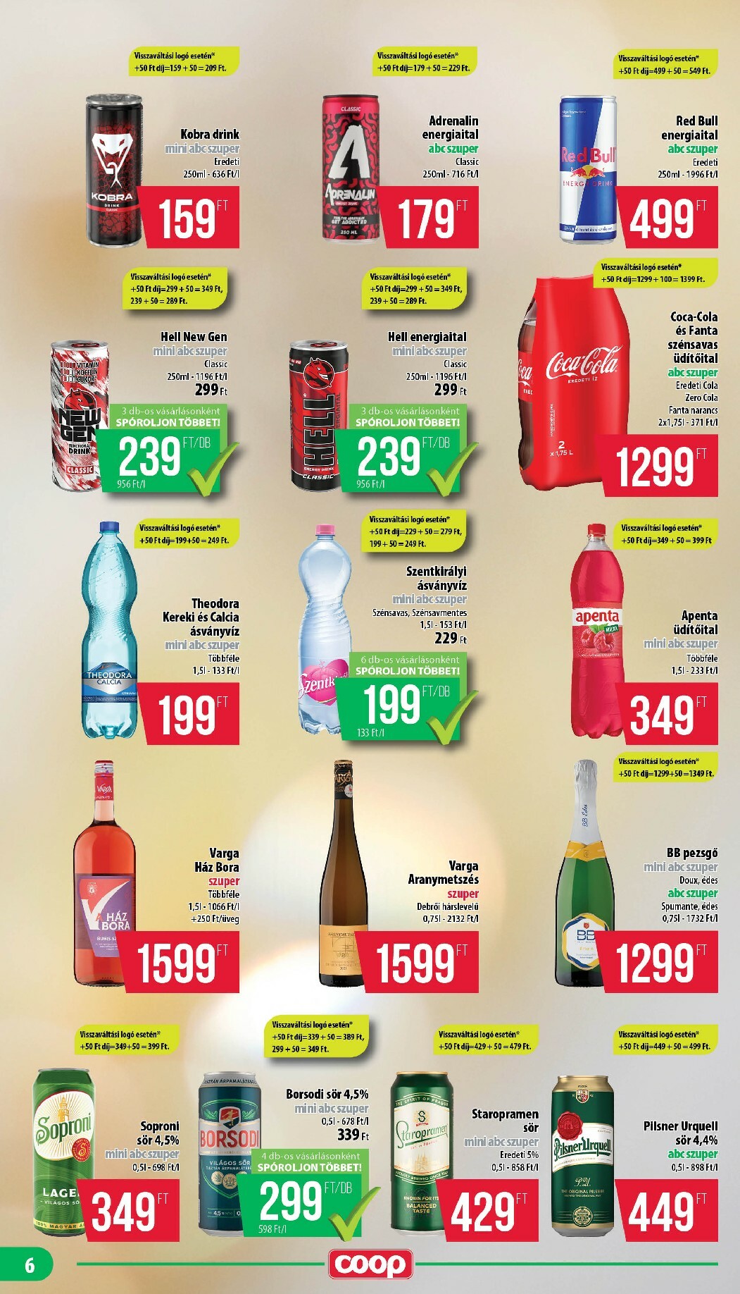 coop - Coop - Mini Abc Szuper Nyírzem/Szabolcs akciós újság, érvényes 12.18. - 12.31. - page: 6