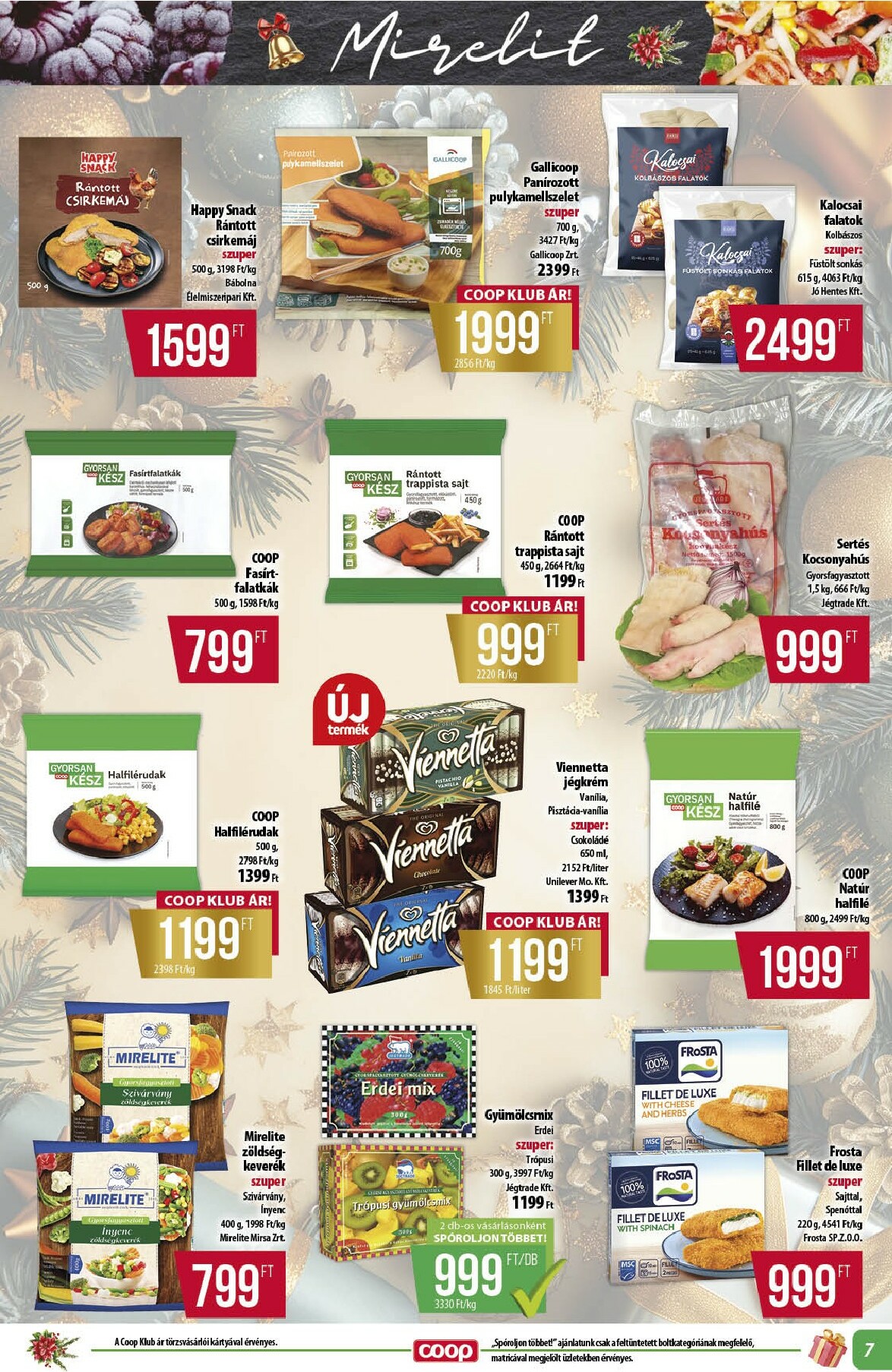 coop - Coop - Alföld Abc-Szuper akciós újság, érvényes 12.18. - 12.31. - page: 7