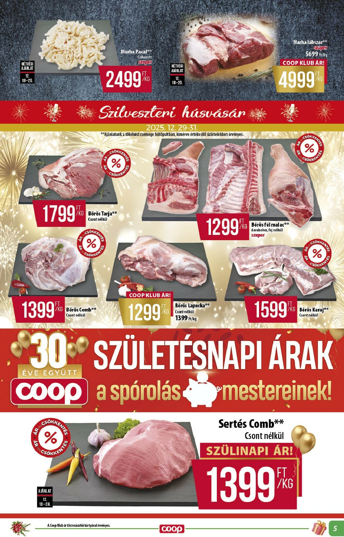 coop - Coop - Alföld Abc-Szuper akciós újság, érvényes 12.18. - 12.31. - page: 5