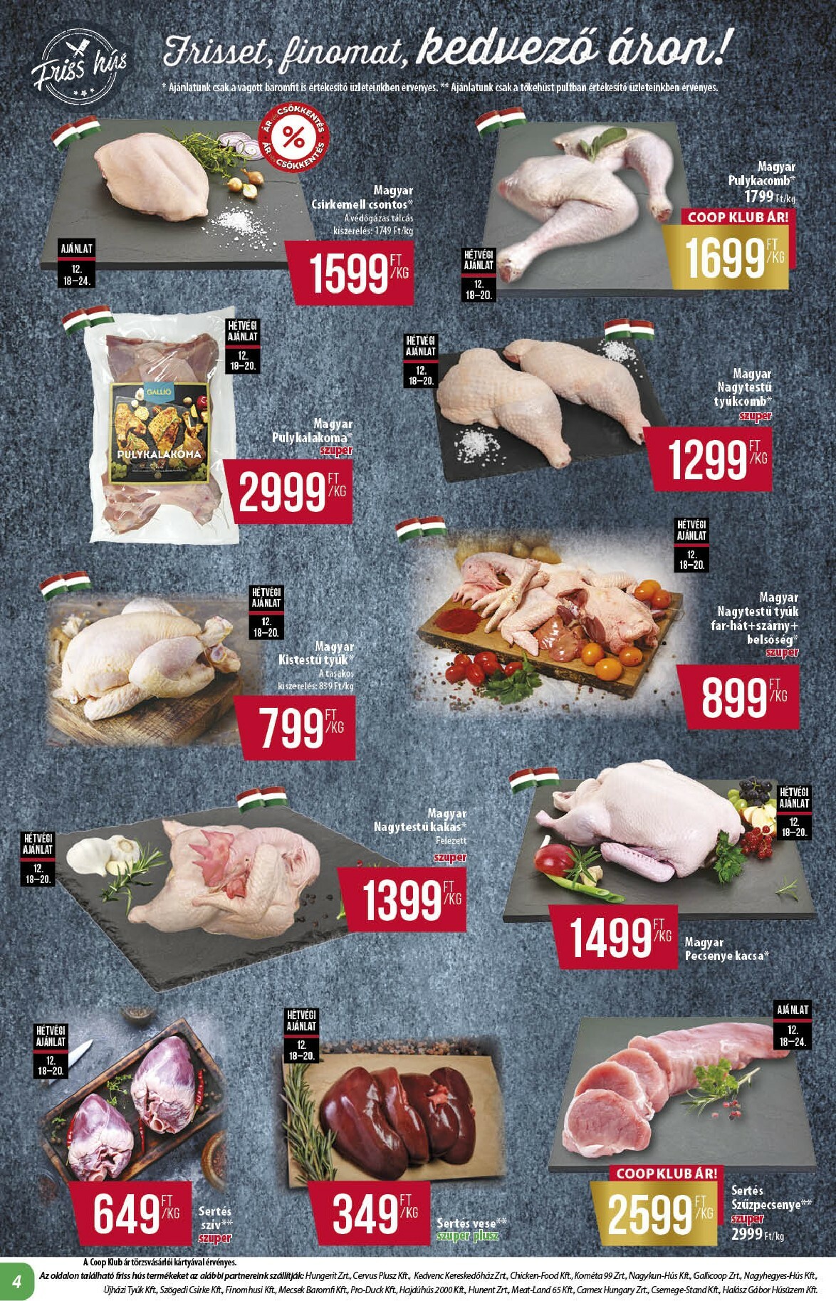 coop - Coop - Alföld Abc-Szuper akciós újság, érvényes 12.18. - 12.31. - page: 4