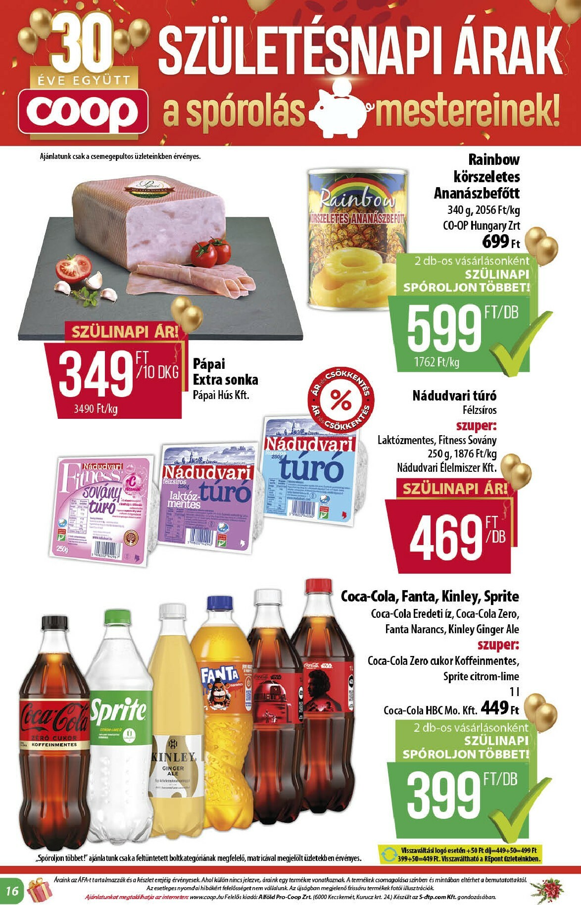 coop - Coop - Alföld Abc-Szuper akciós újság, érvényes 12.18. - 12.31. - page: 16