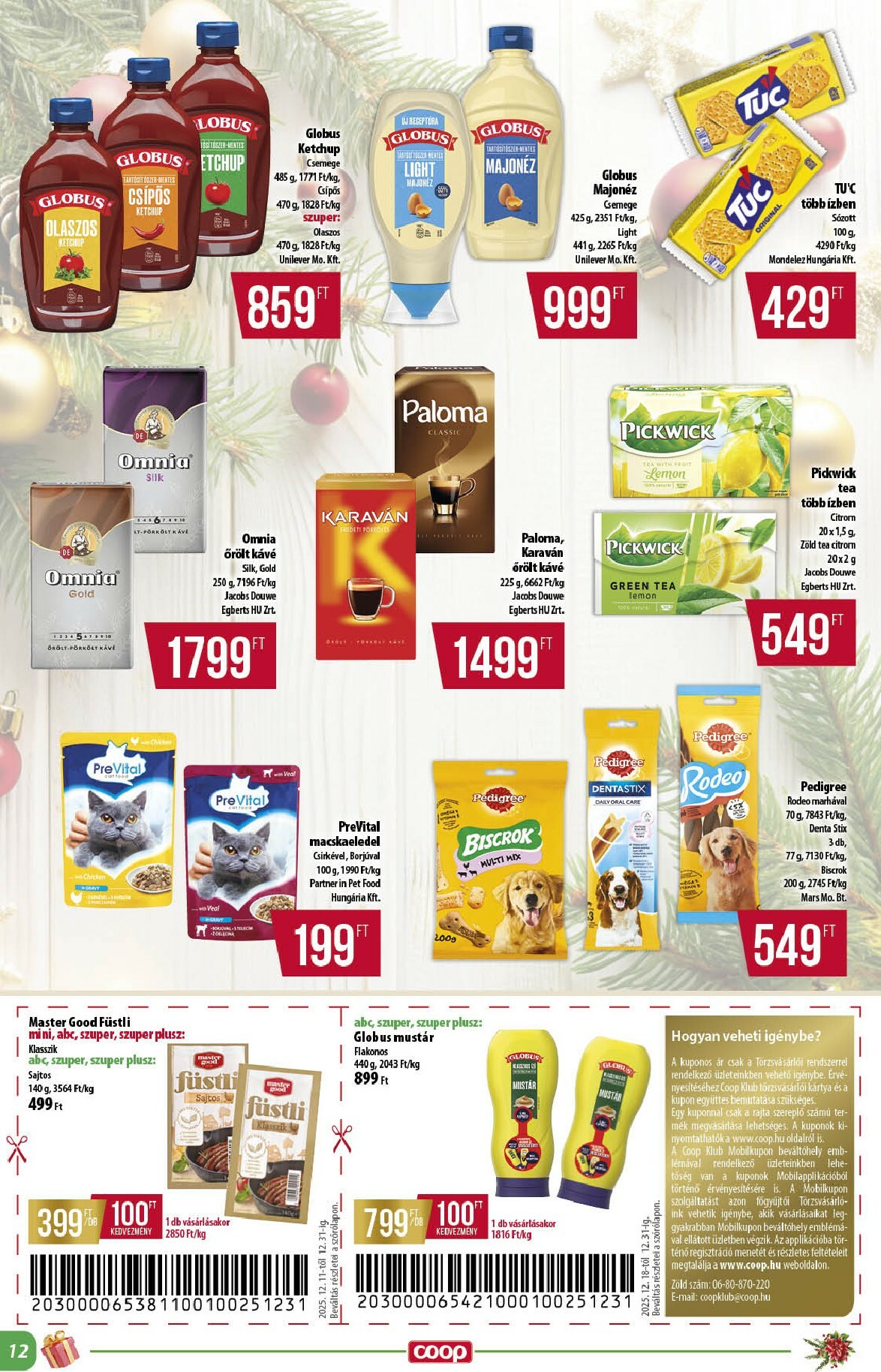 coop - Coop - Alföld Abc-Szuper akciós újság, érvényes 12.18. - 12.31. - page: 12