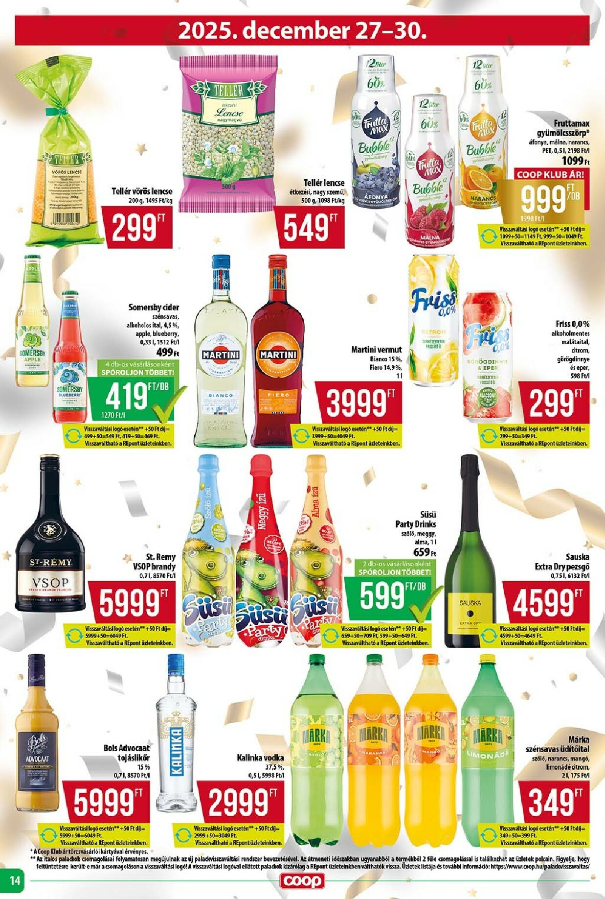 coop - Coop - Szuper Plusz akciós újság, érvényes 12.18. - 12.23. - page: 14