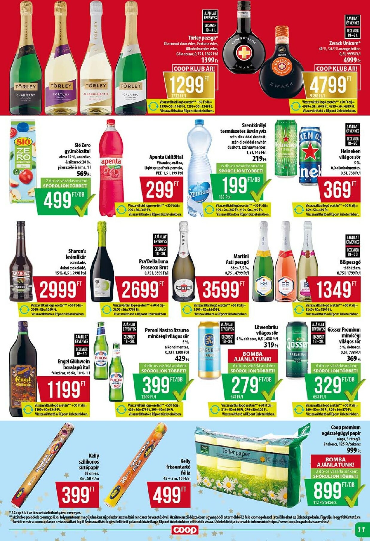 coop - Coop - Szuper Plusz akciós újság, érvényes 12.18. - 12.23. - page: 11