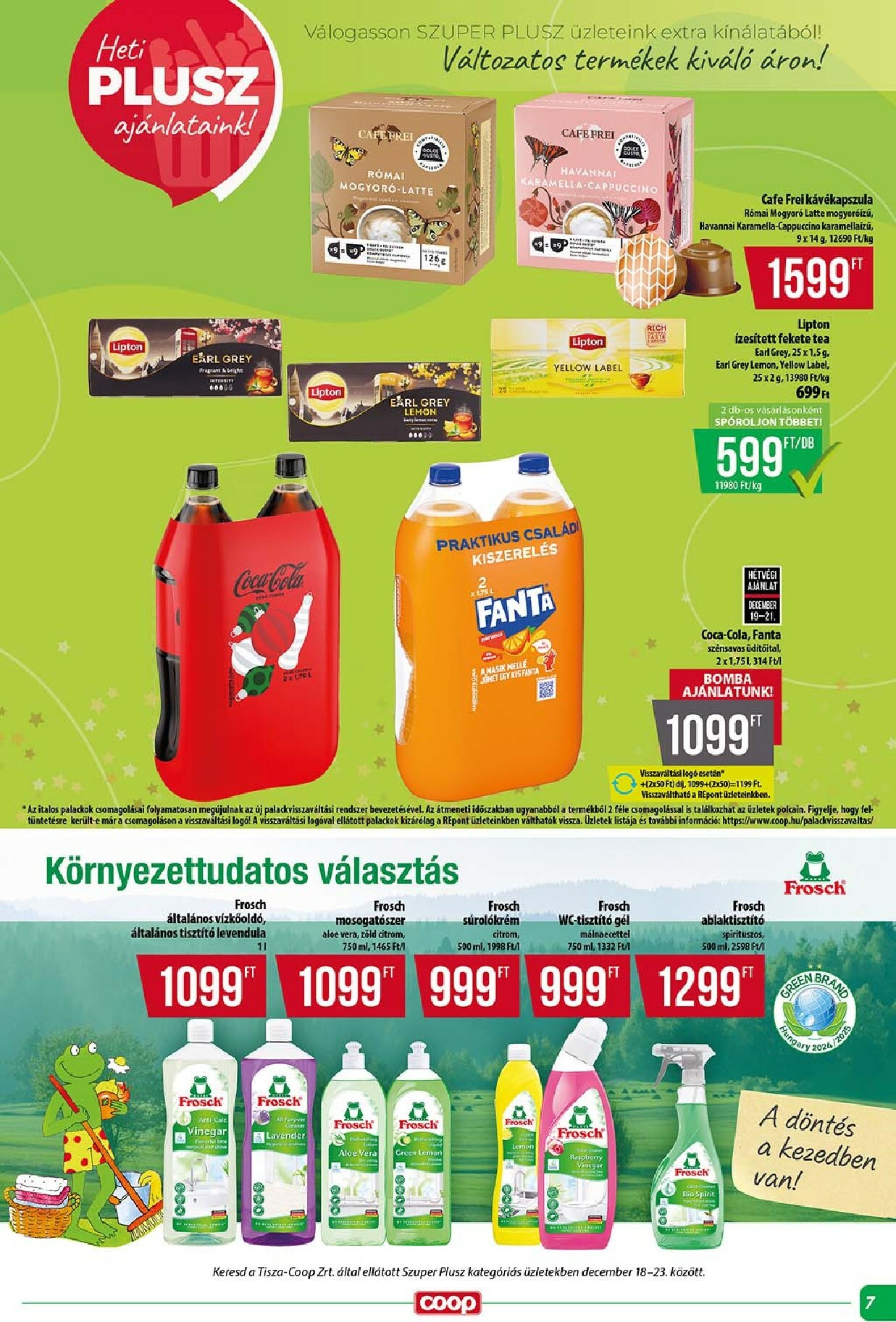 coop - Coop - Szuper Plusz akciós újság, érvényes 12.18. - 12.23. - page: 7
