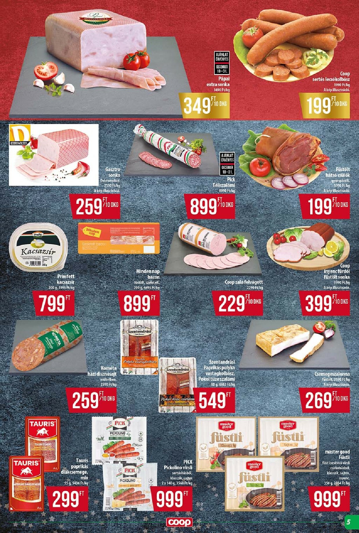 coop - Coop - Szuper Plusz akciós újság, érvényes 12.18. - 12.23. - page: 5