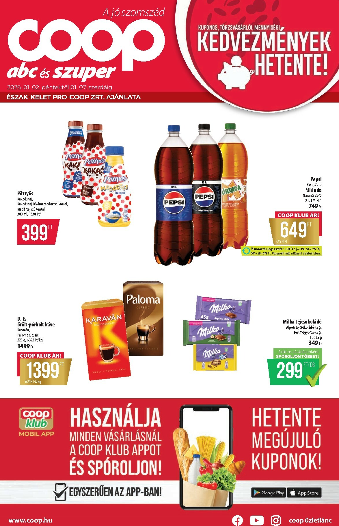 coop - Coop - Észak-Kelet Abc-Szuper akciós újság, érvényes 01.02. - 01.07.