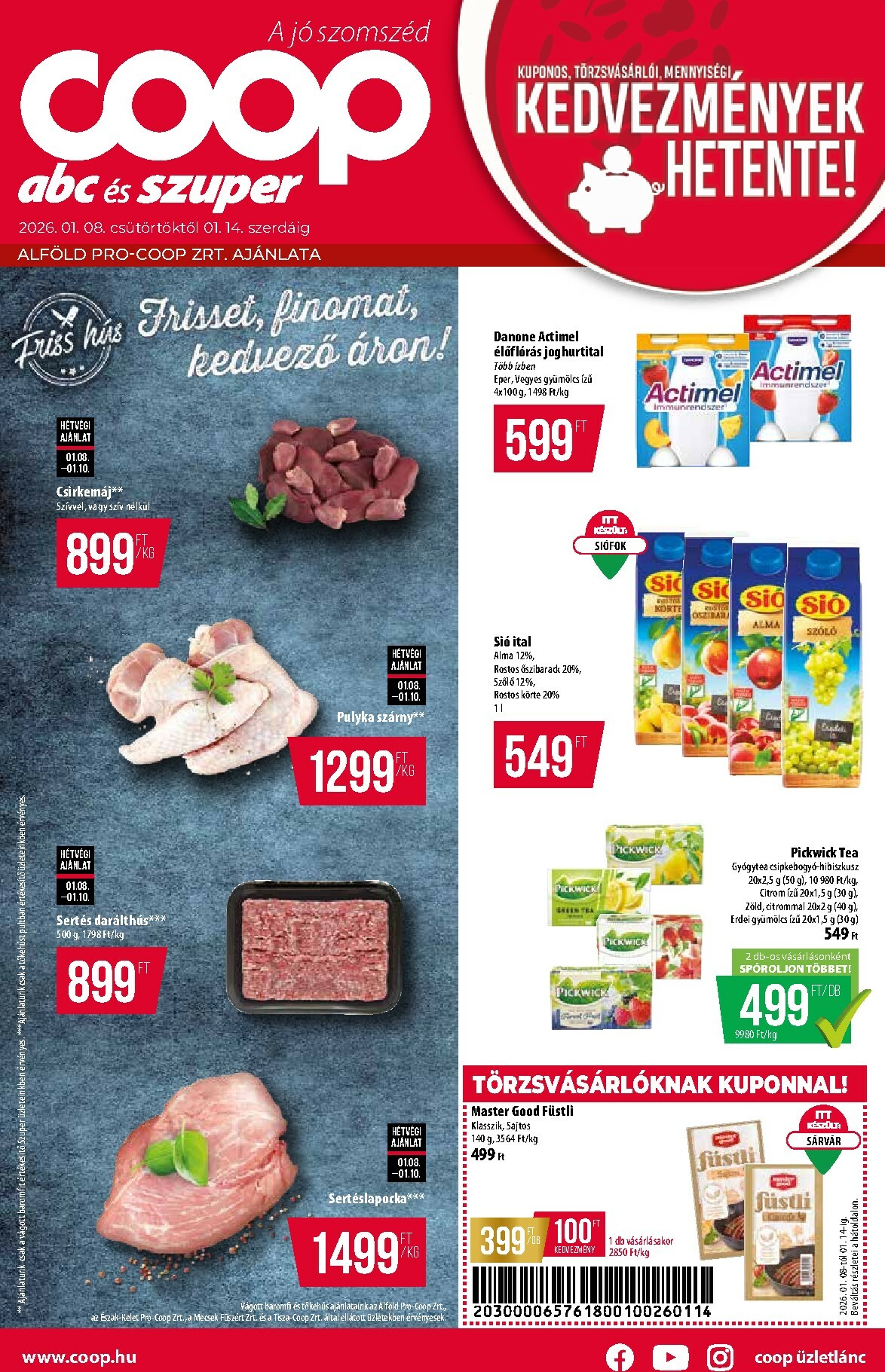 coop - Coop - Alföld - Abc-Szuper akciós újság, érvényes 01.08. - 01.14.