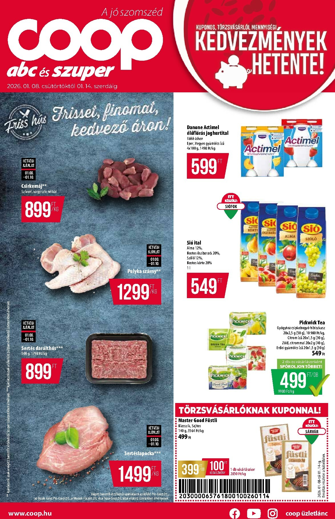 coop - Coop - Abc-Szuper akciós újság, érvényes 01.08. - 01.14.