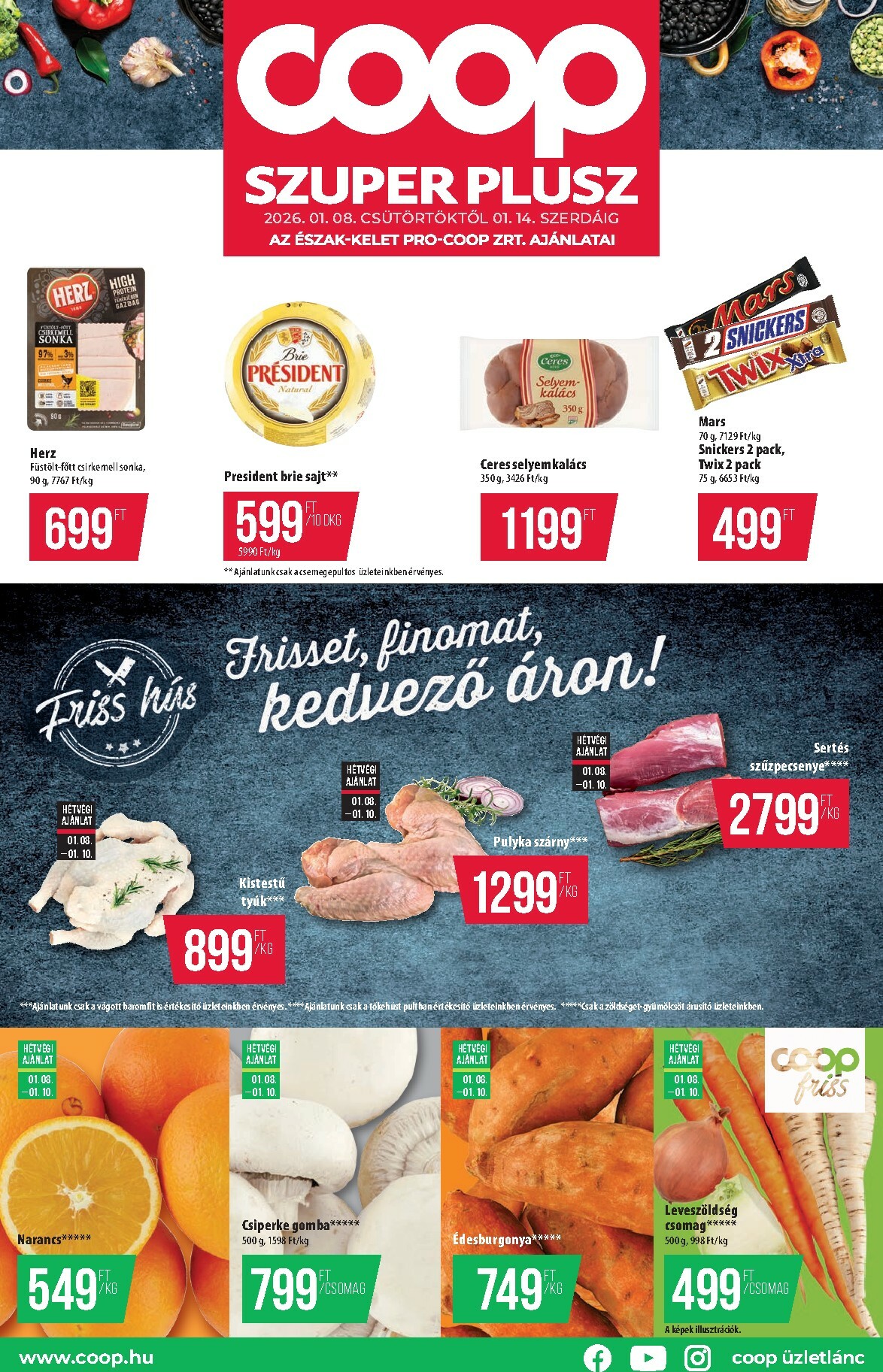 coop - Coop - Szuper Plusz Észak-Kelet akciós újság, érvényes 01.08. - 01.14.