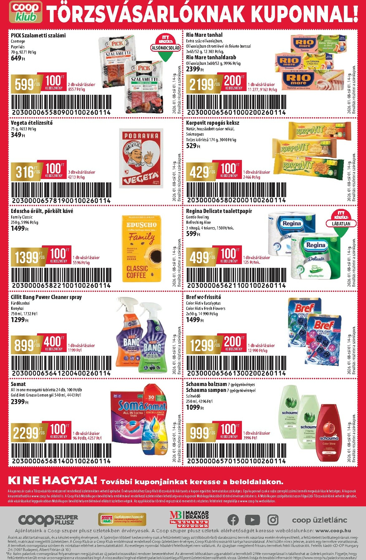 coop - Coop - Szuper Plusz Észak-Kelet akciós újság, érvényes 01.08. - 01.14. - page: 12