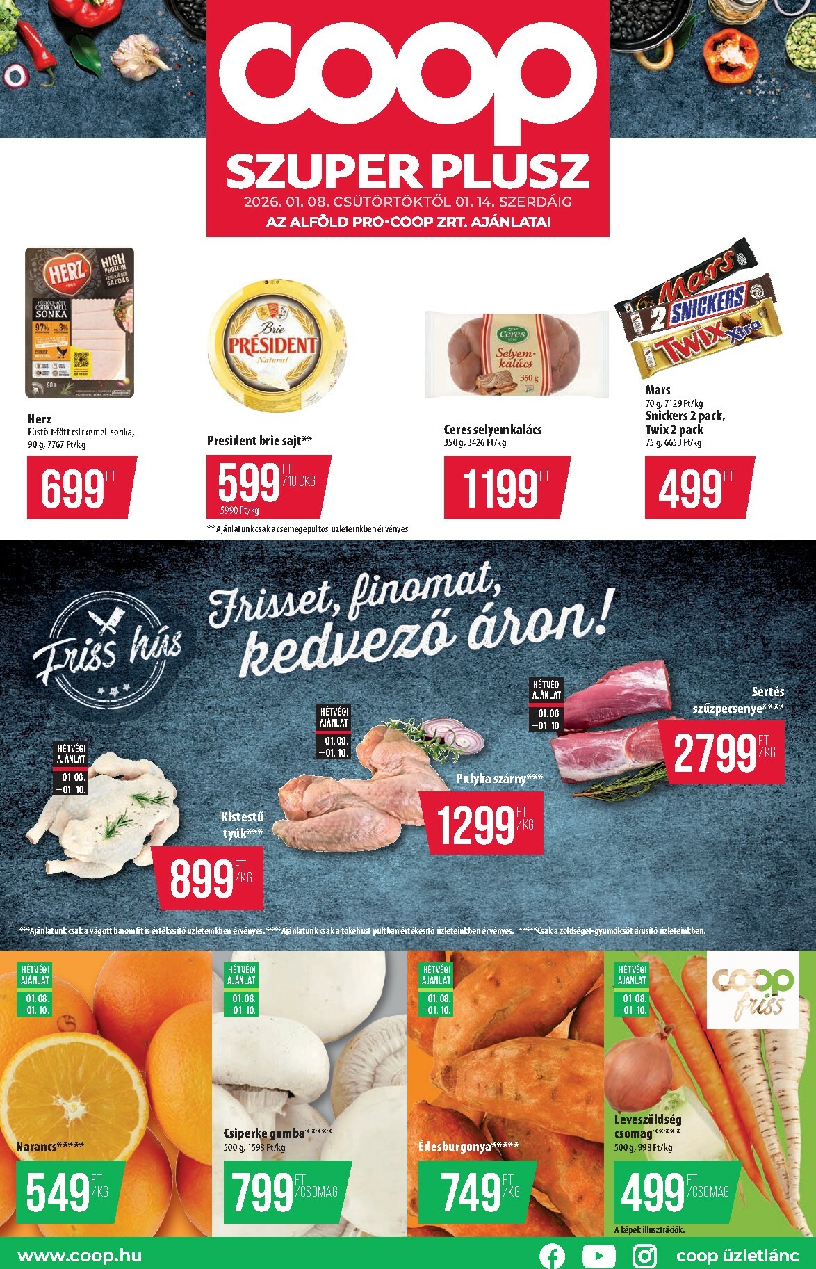 coop - Coop - Szuper Plusz Alföld akciós újság, érvényes 01.08. - 01.14.