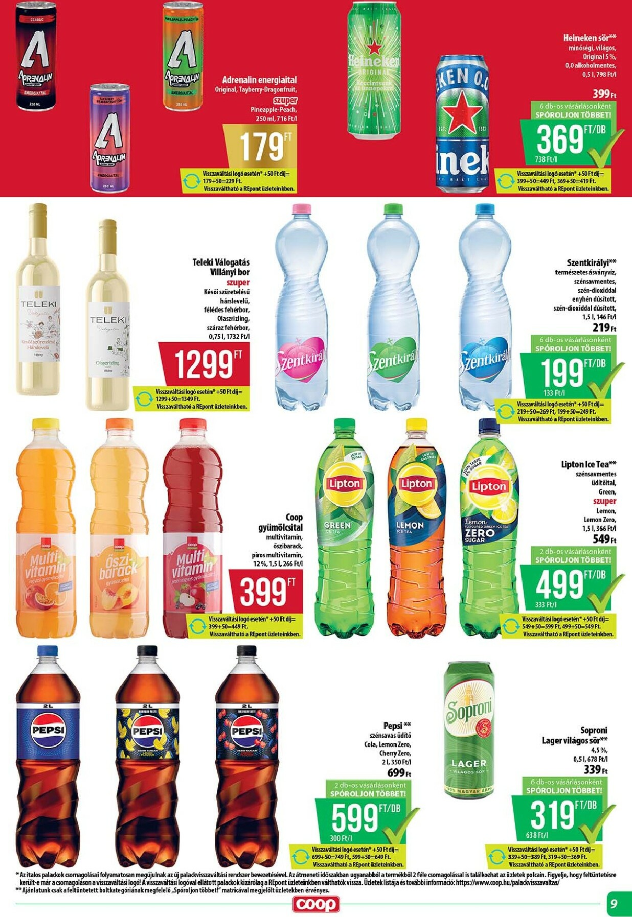 coop - Coop - Tisza - Abc-Szuper akciós újság, érvényes 01.15. - 01.21. - page: 9