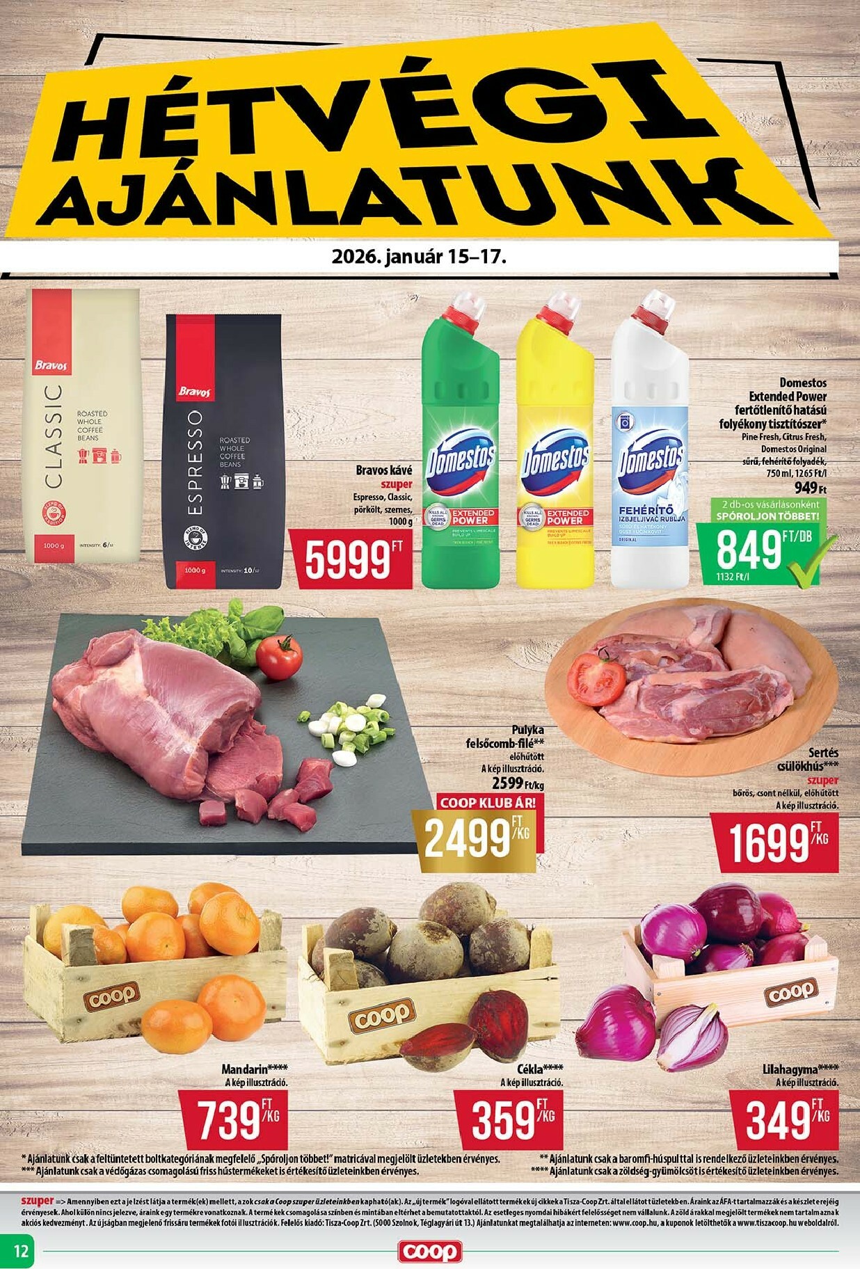 coop - Coop - Tisza - Abc-Szuper akciós újság, érvényes 01.15. - 01.21. - page: 12