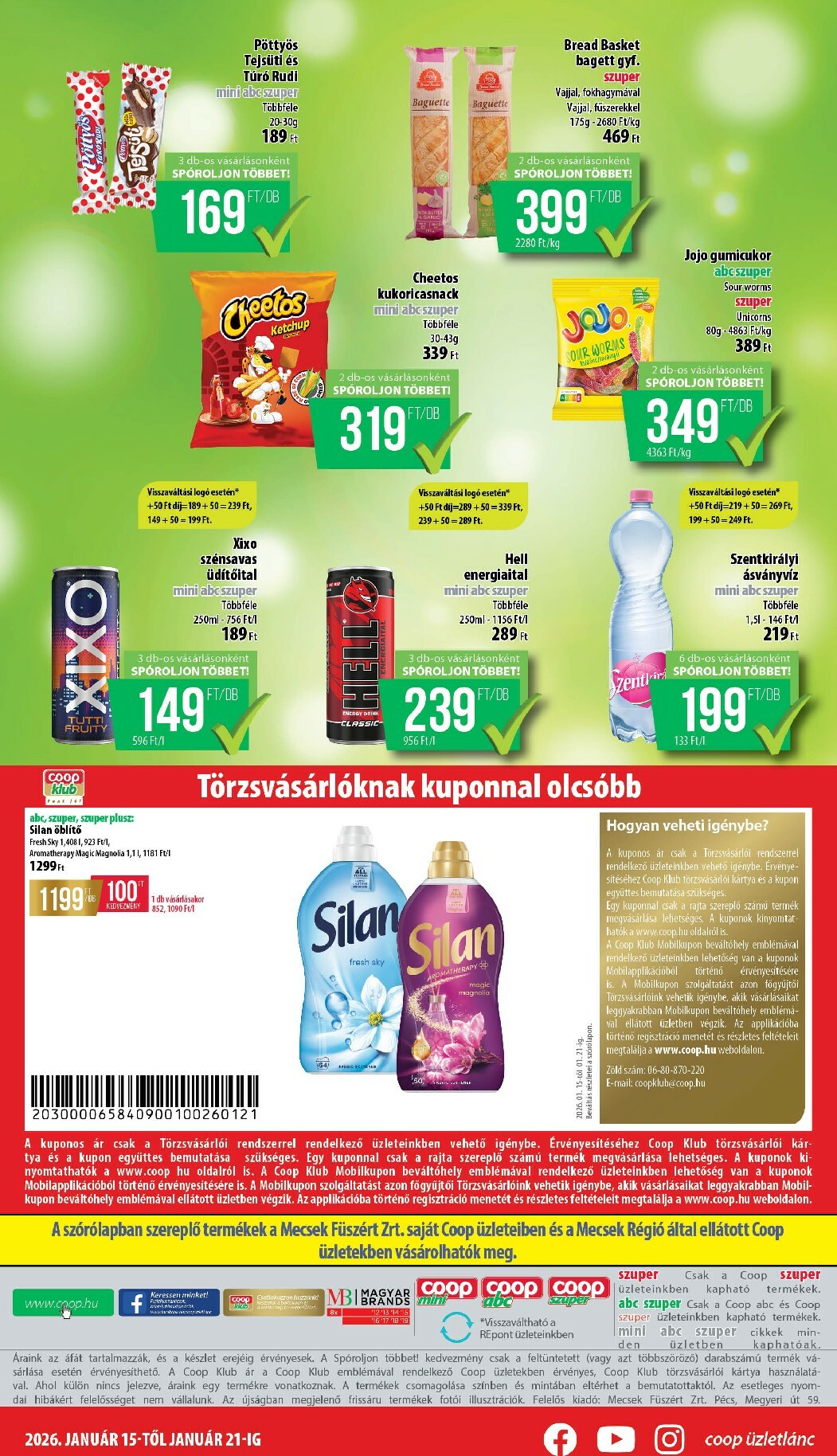 coop - Coop - Mecsek akciós újság, érvényes 01.15. - 01.21. - page: 8