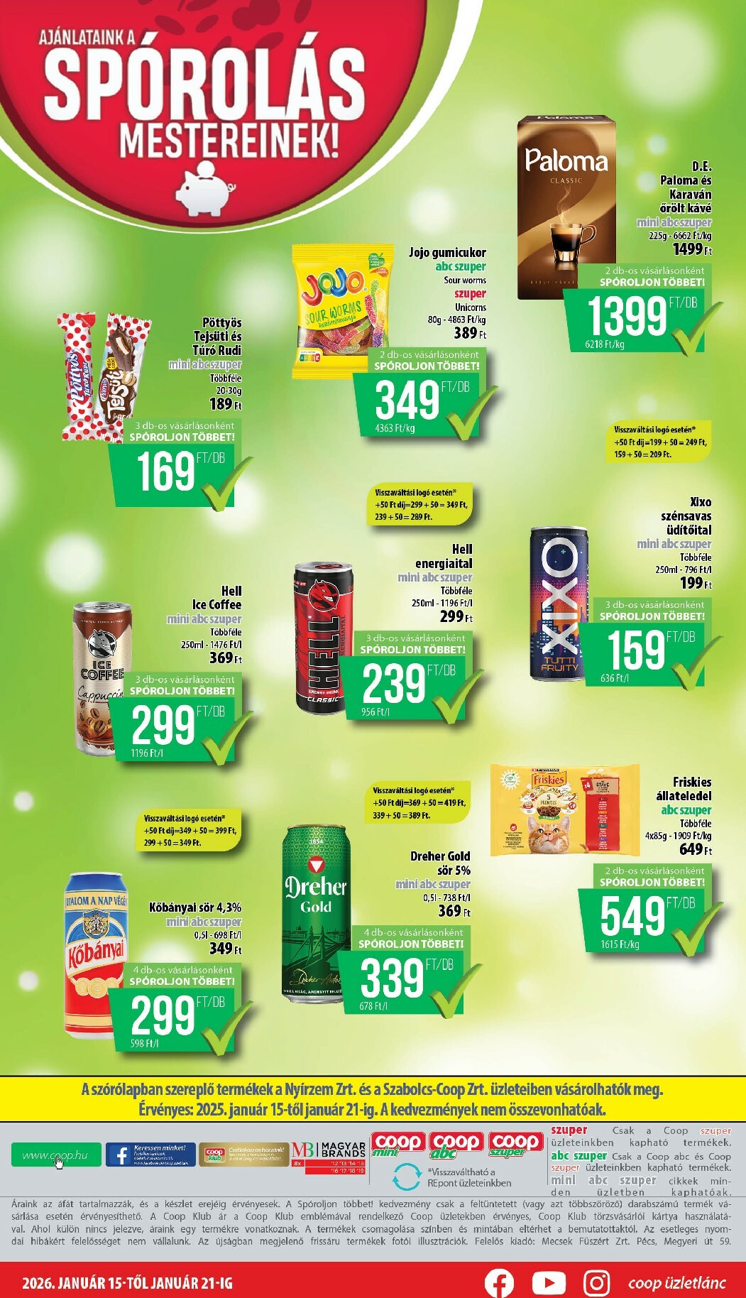 coop - Coop - Nyírzem/Szabolcs Coop akciós újság, érvényes 01.15. - 01.21. - page: 8