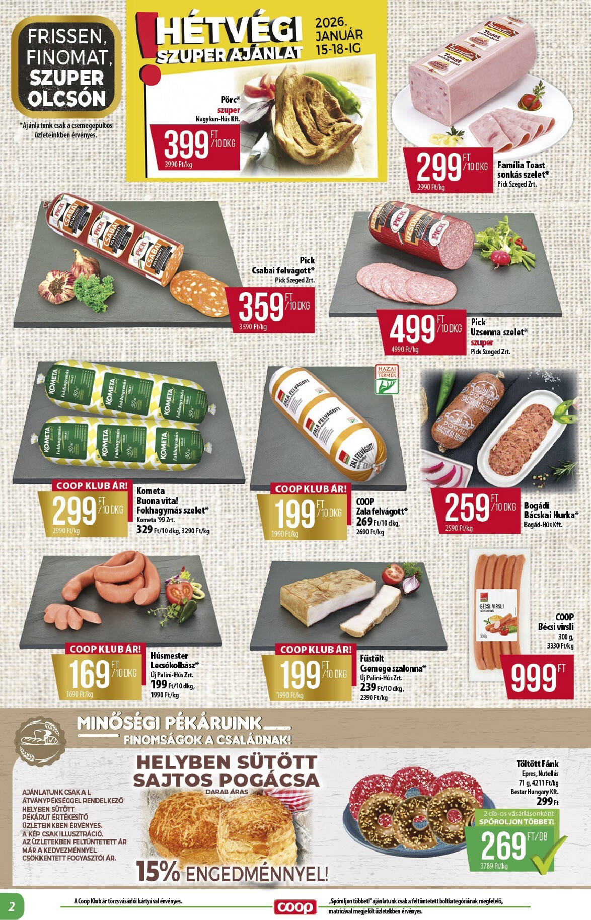 coop - Coop - Alföld akciós újság, érvényes 01.15. - 01.21. - page: 2