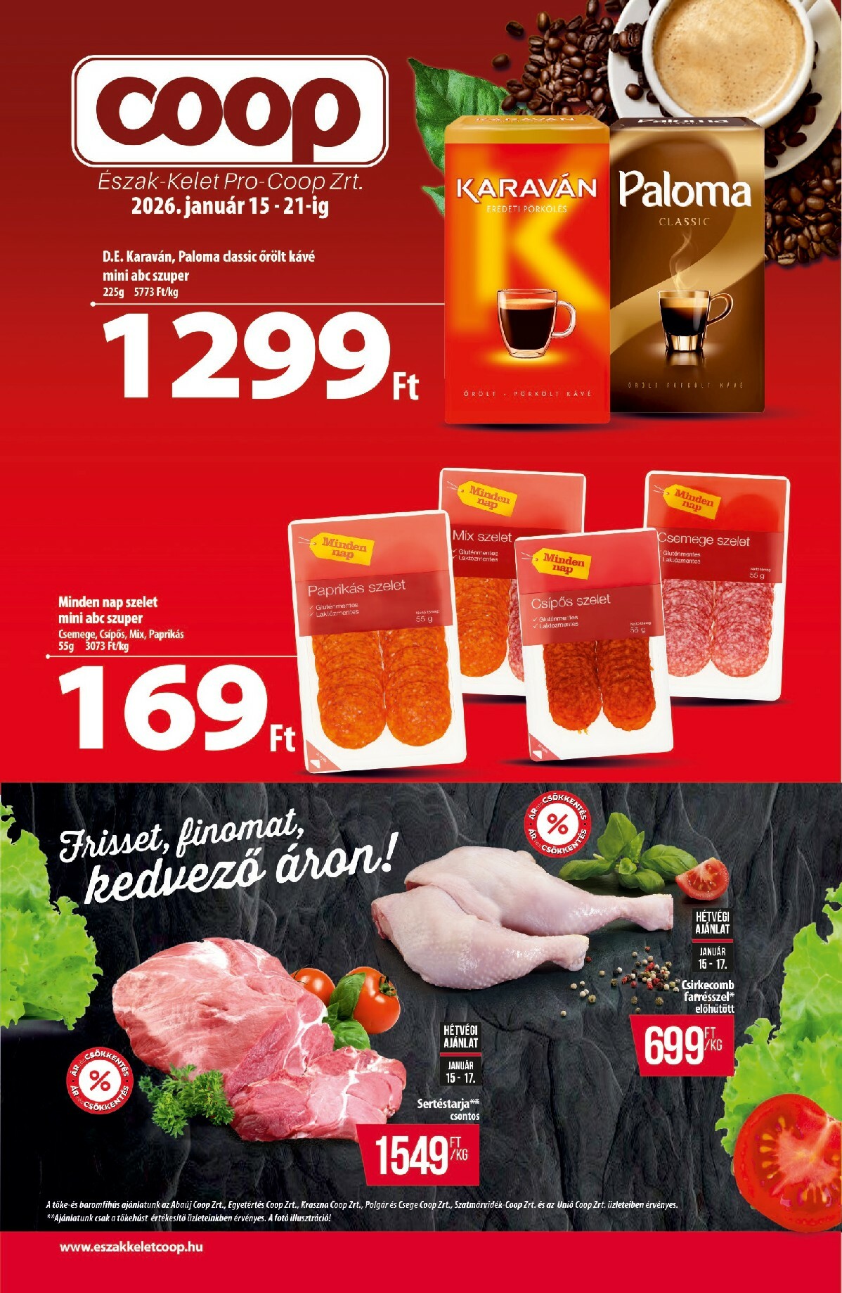 coop - Coop - Észak-Kelet akciós újság, érvényes 01.15. - 01.21.