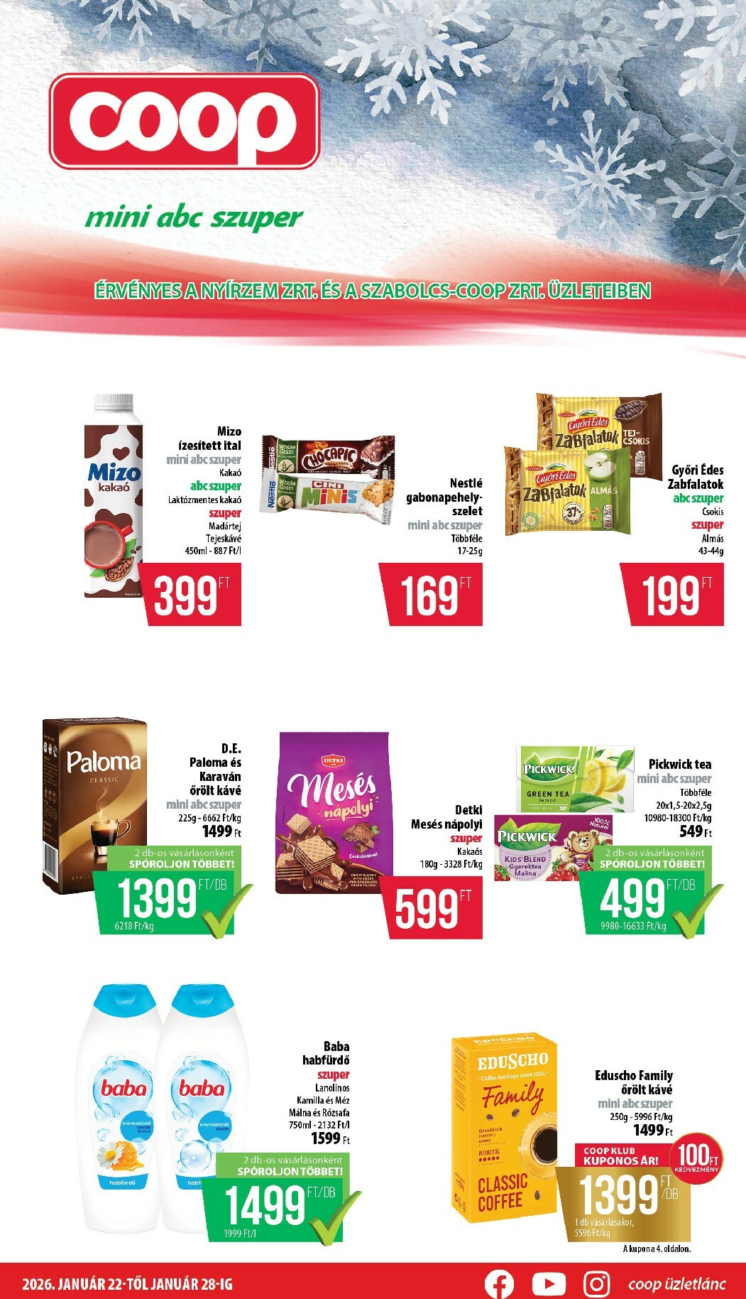 coop - Coop - Nyírzem/Szabolcs Coop akciós újság, érvényes 01.22. - 01.28.