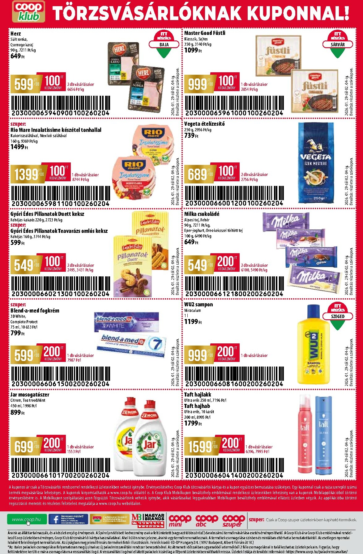 coop - Coop - Alföld - Abc-Szuper akciós újság, érvényes 01.29. - 02.04. - page: 8