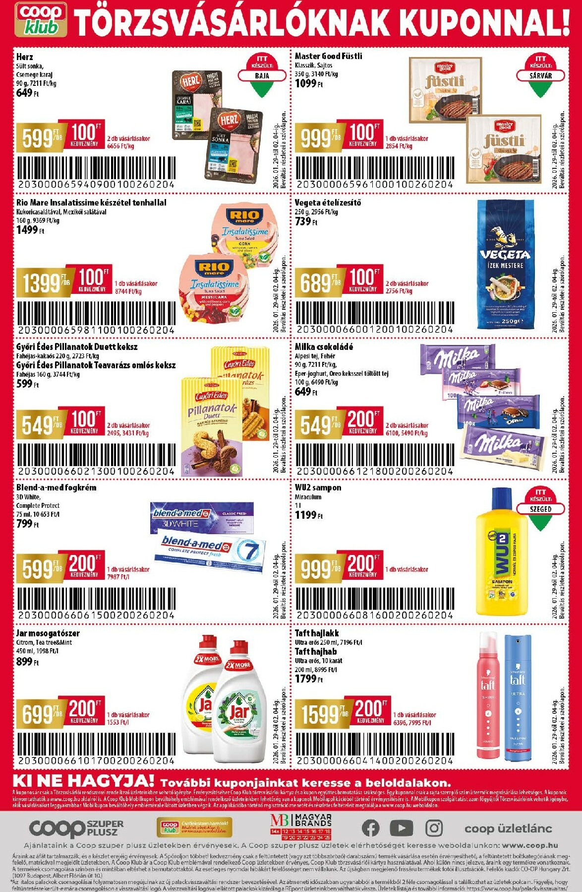 coop - Coop - Szuper Plusz Alföld akciós újság, érvényes 01.29. - 02.04. - page: 12