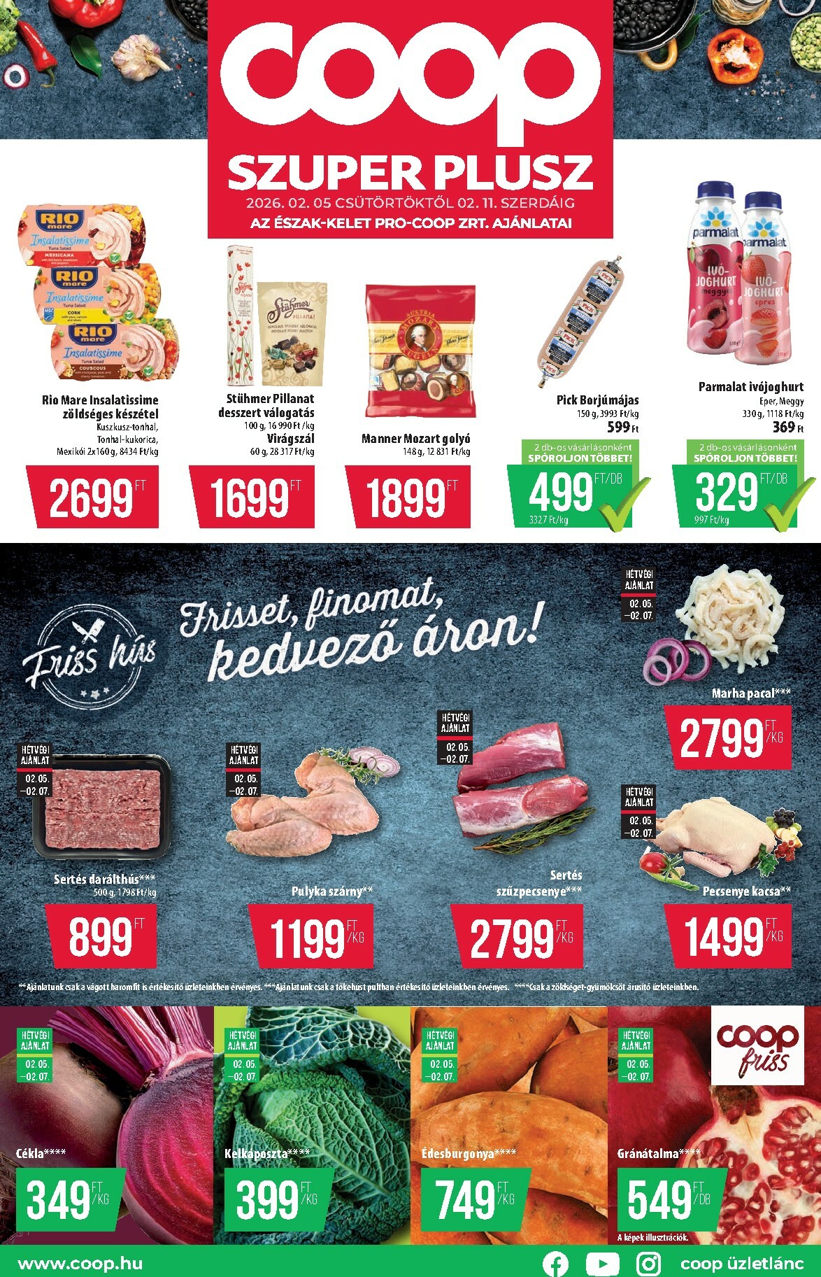 coop - Coop - Szuper Plusz Észak-Kelet akciós újság, érvényes 2026.02.05. - 2026.02.11. - page: 1