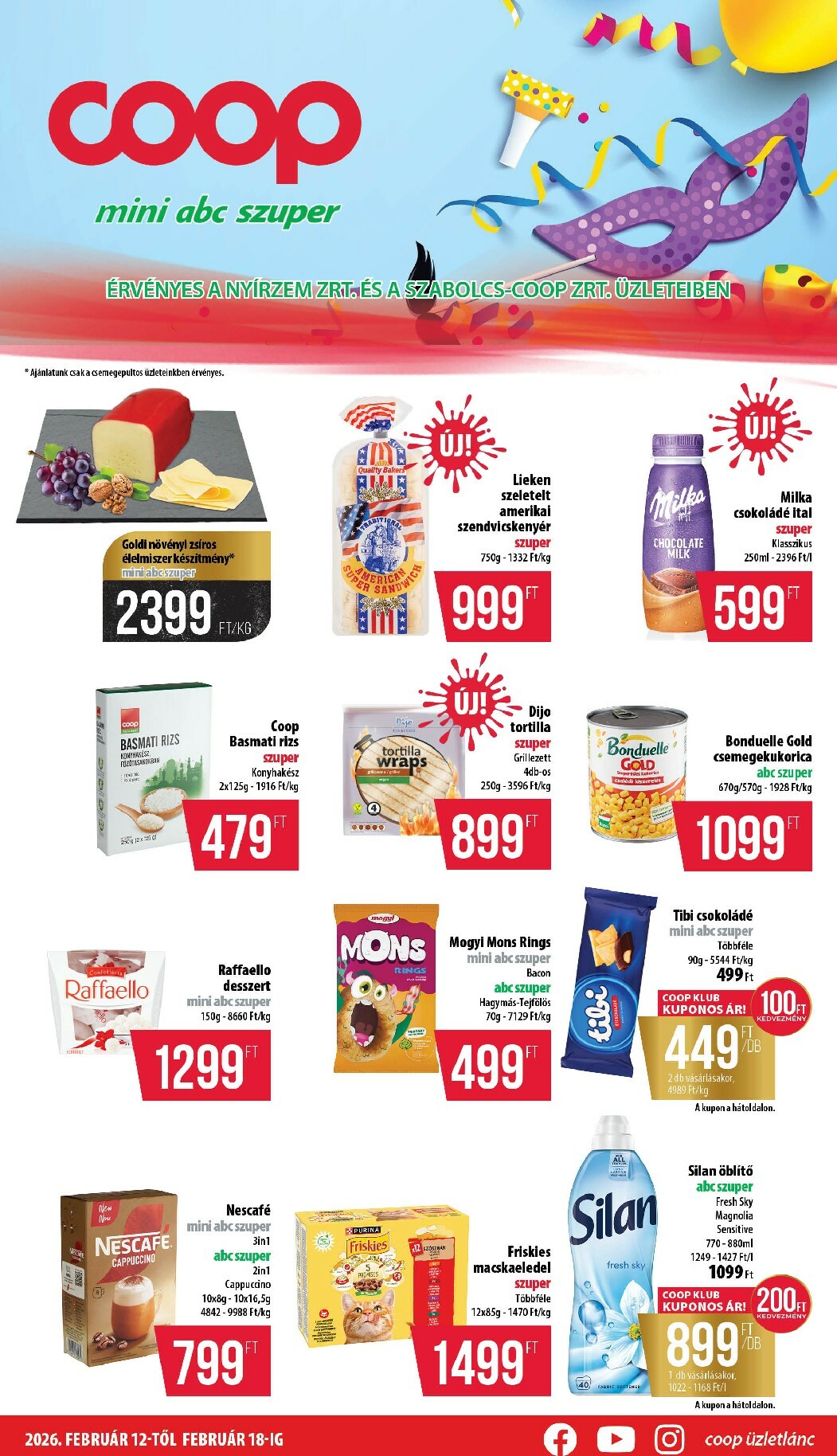 coop - Coop - Nyírzem/Szabolcs Coop akciós újság, érvényes 2026.02.12. - 2026.02.18.