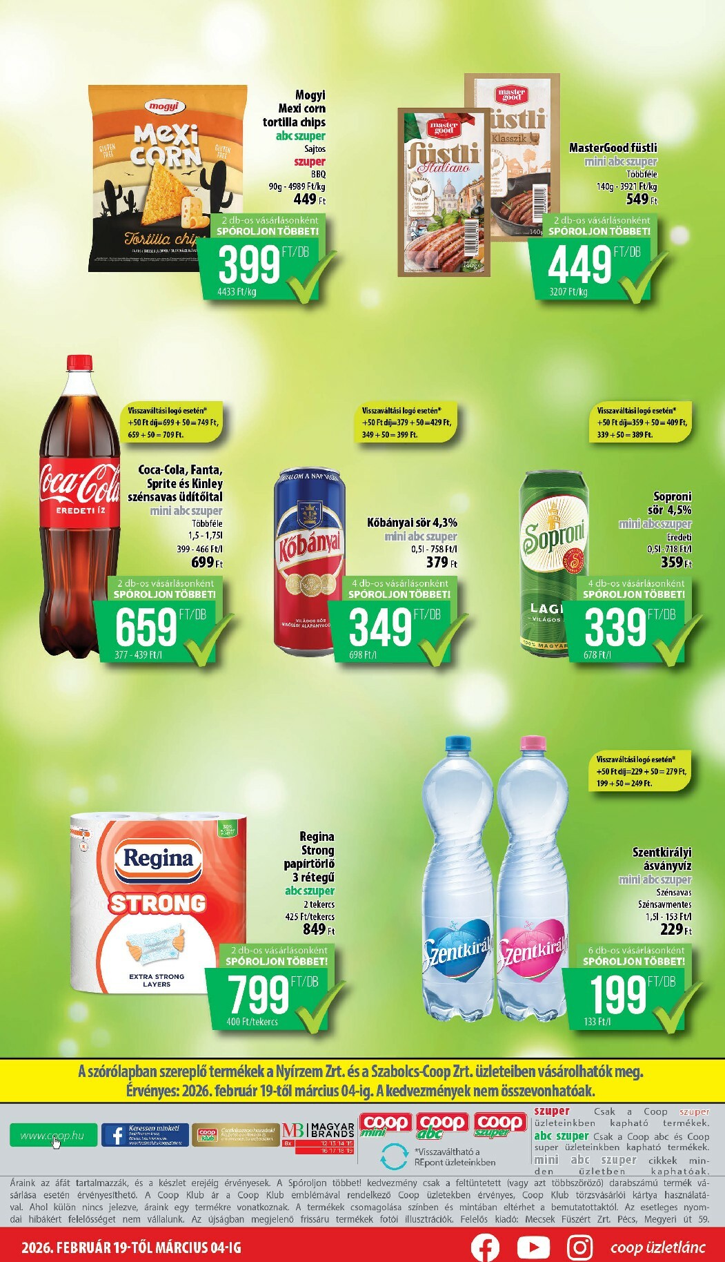 coop - Coop - Nyírzem/Szabolcs Coop akciós újság, érvényes 2026.02.19. - 2026.03.04. - page: 8