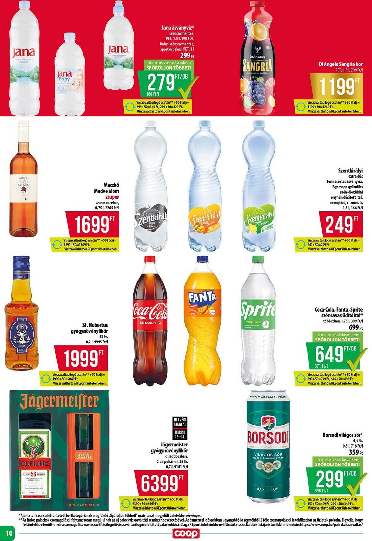 coop - Coop - Tisza - Abc-Szuper akciós újság, érvényes 2026.02.12. - 2026.02.18. - page: 10