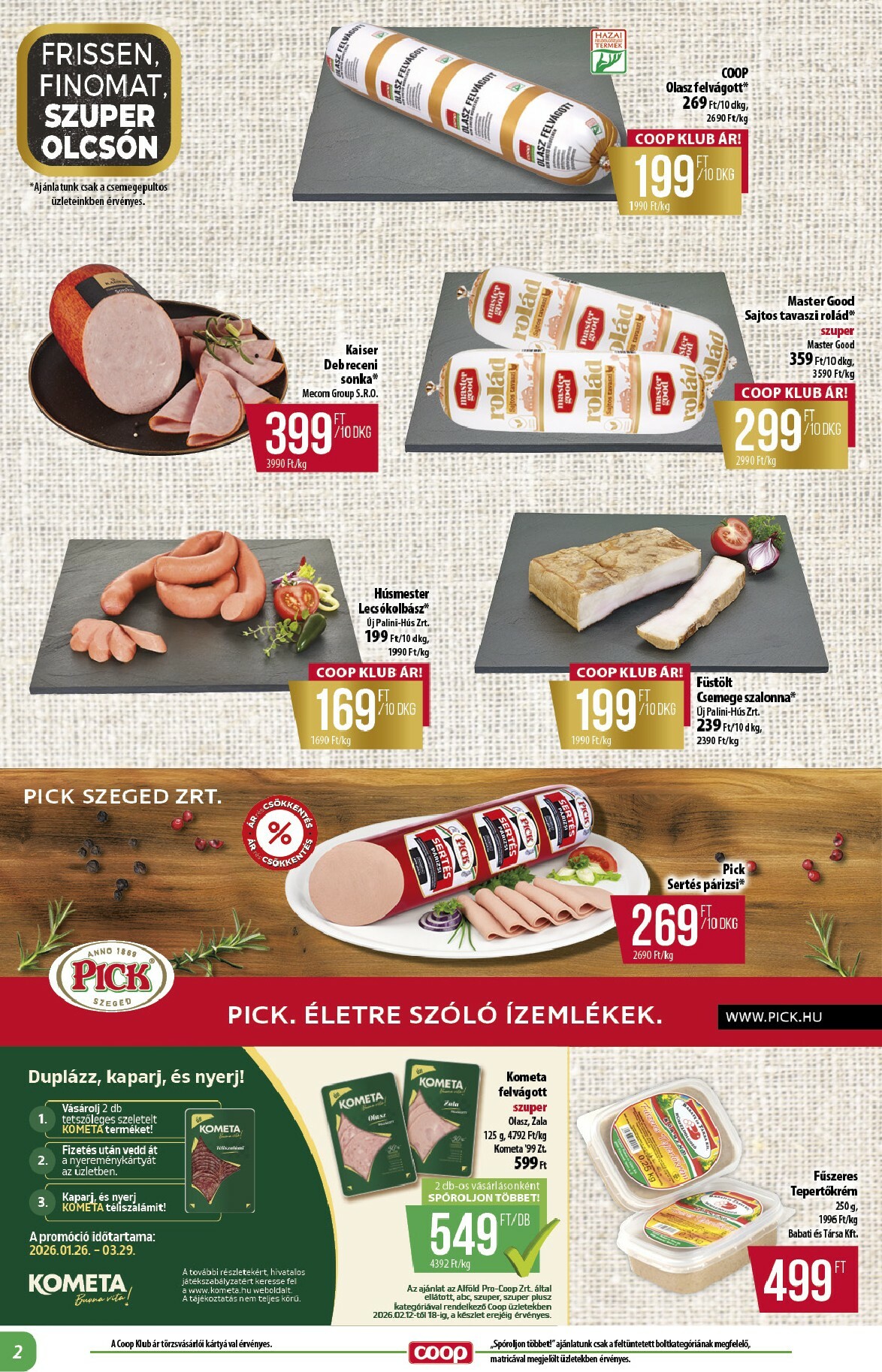 coop - Coop - Alföld akciós újság, érvényes 2026.02.12. - 2026.02.18. - page: 2