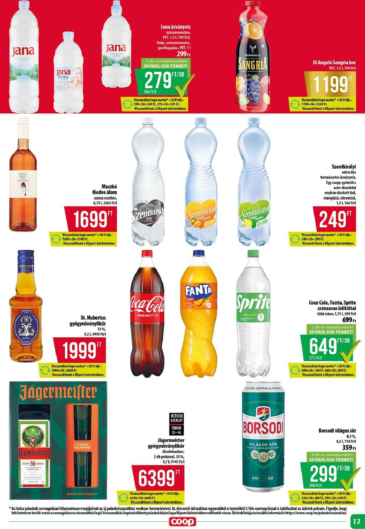 coop - Coop Szuper Plusz Tisza akciós újság, érvényes 2026.02.12. - 2026.02.18. - page: 13