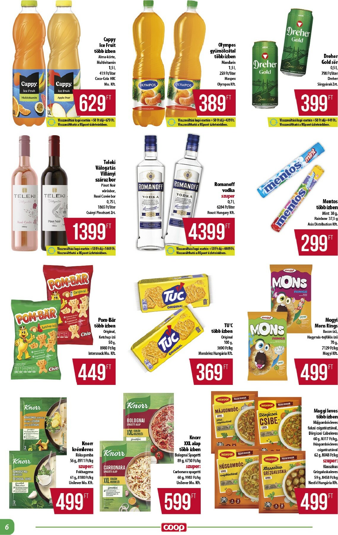 coop - Coop - Abc Szuper Alföld akciós újság, érvényes 2026.02.19. - 2026.02.25. - page: 6