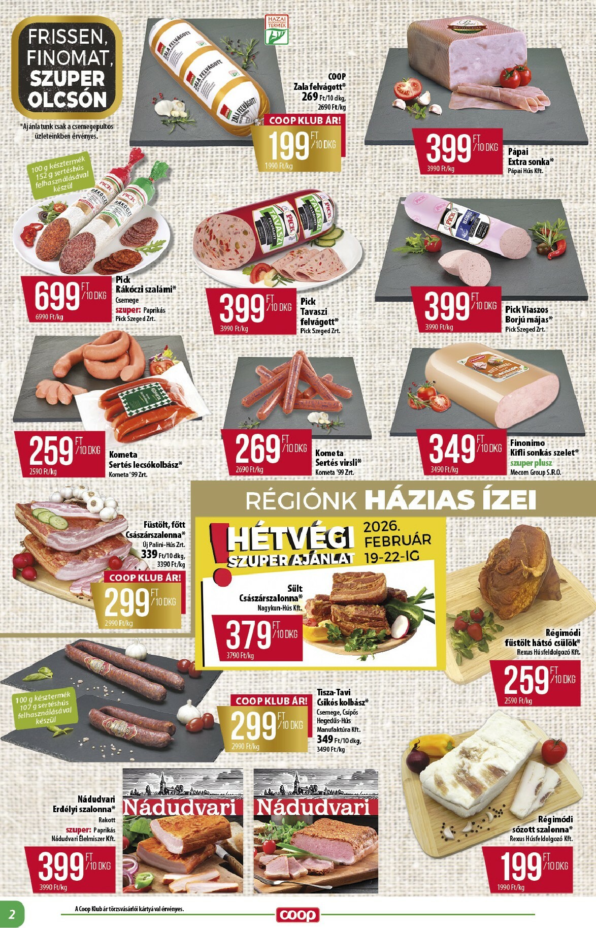 coop - Coop - Abc Szuper Alföld akciós újság, érvényes 2026.02.19. - 2026.02.25. - page: 2