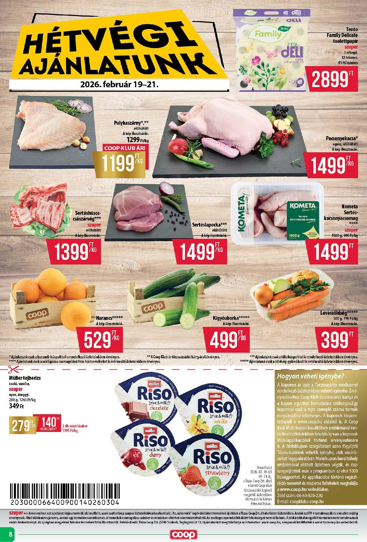 coop - Coop - Abc Szuper Tisza akciós újság, érvényes 2026.02.19. - 2026.02.25. - page: 8