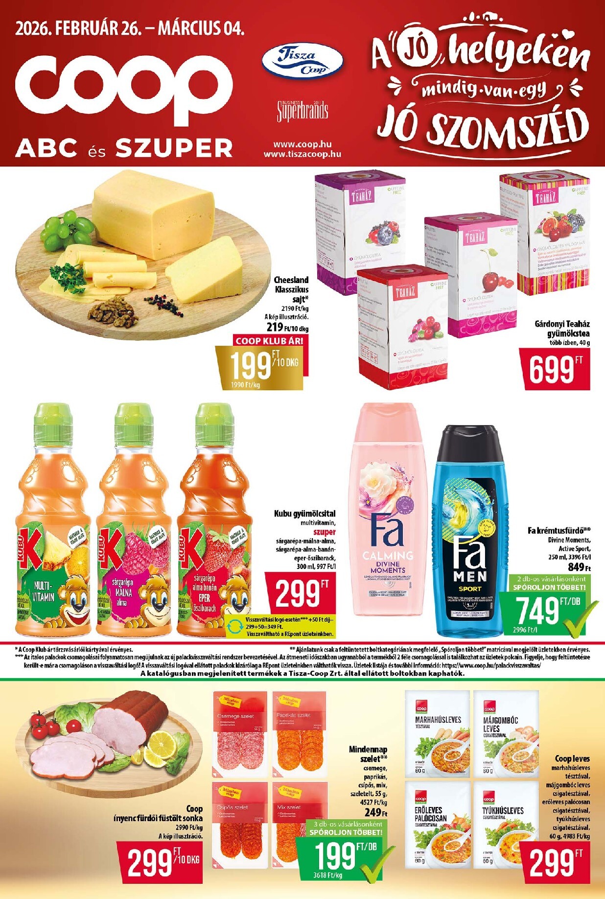 coop - Coop - Abc Szuper Tisza akciós újság, érvényes 2026.02.26. - 2026.03.04.