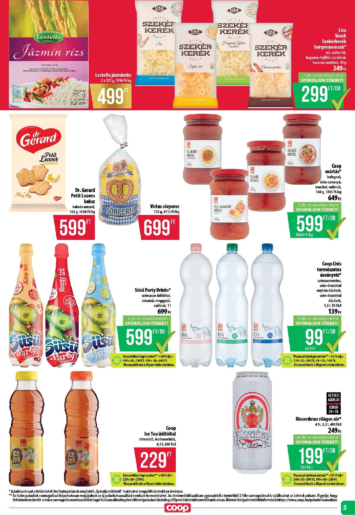 coop - Coop - Abc Szuper Tisza akciós újság, érvényes 2026.02.26. - 2026.03.04. - page: 5